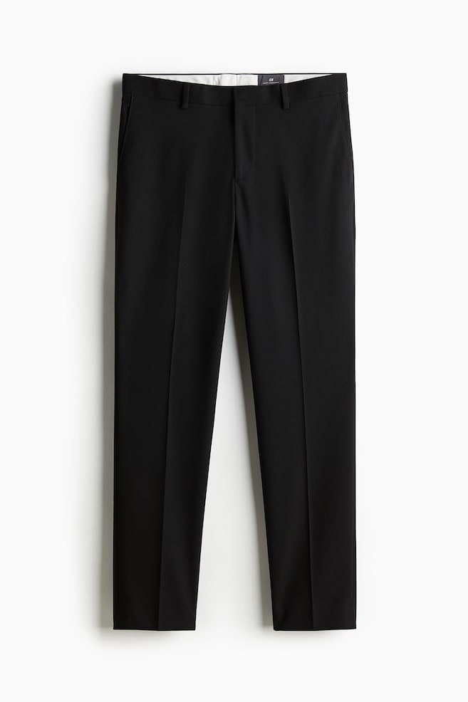 Slim Fit Suit Pants - Black/Navy blue - 2