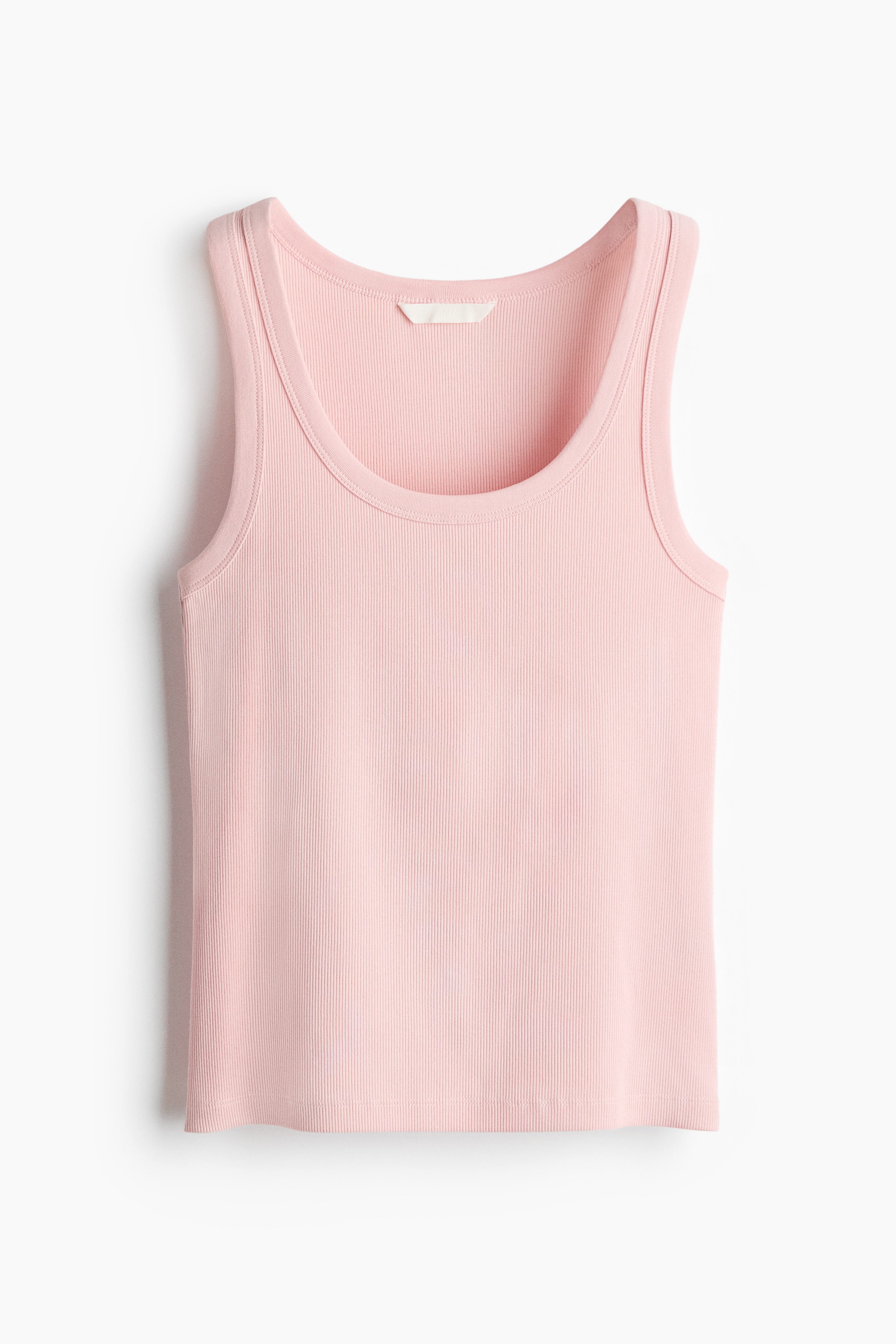 Ribbed Tank Top - Light dusty pink/White/Black/Navy blue/Gray melange/White/brown striped/Pink/Dark brown/Light yellow/Gray/Blue-gray/Dusty pink/Light beige/Dusty rose/Taupe/Burgundy/Blue/Light dusty pink/Burgundy