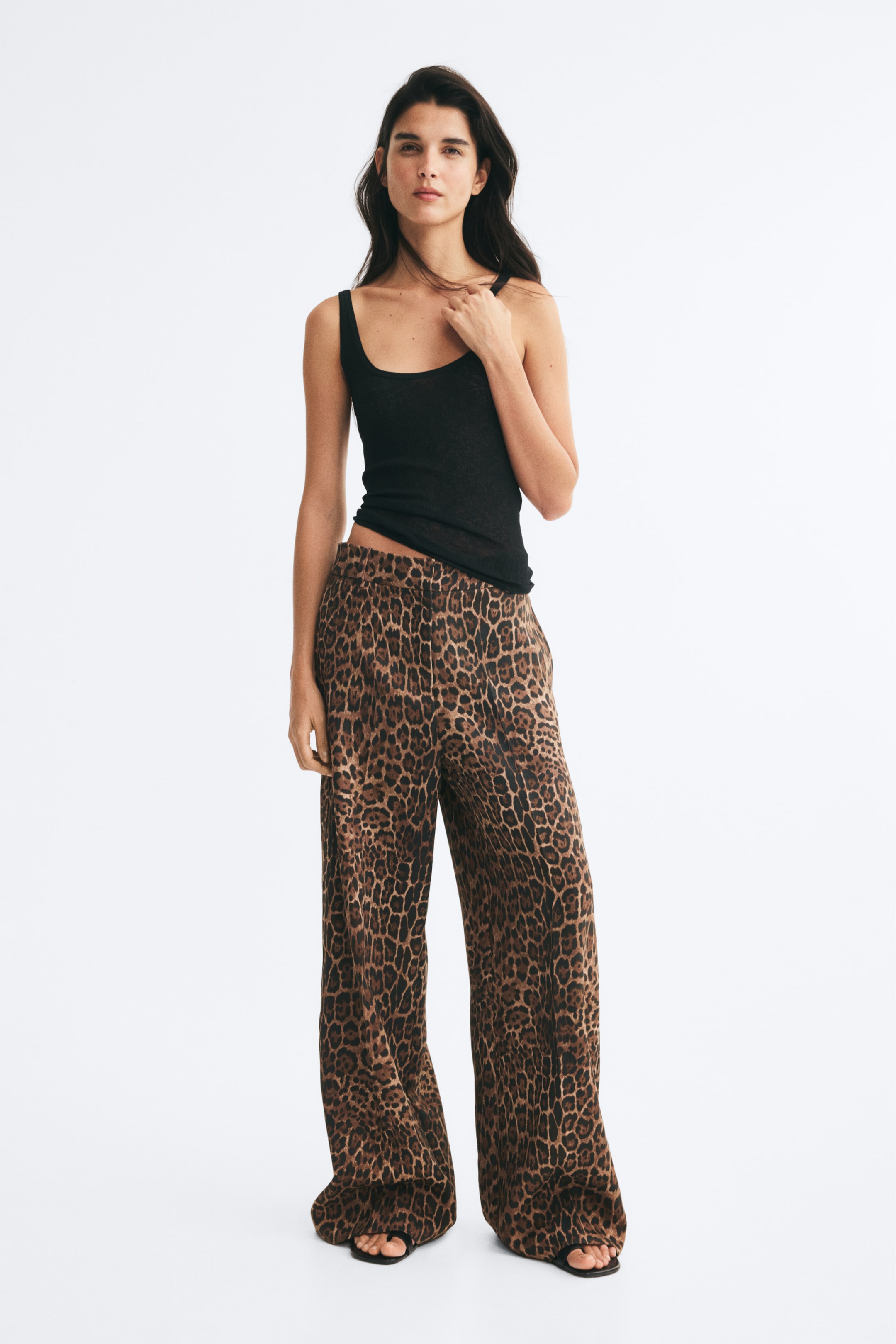 Wide-Leg Dress Pants