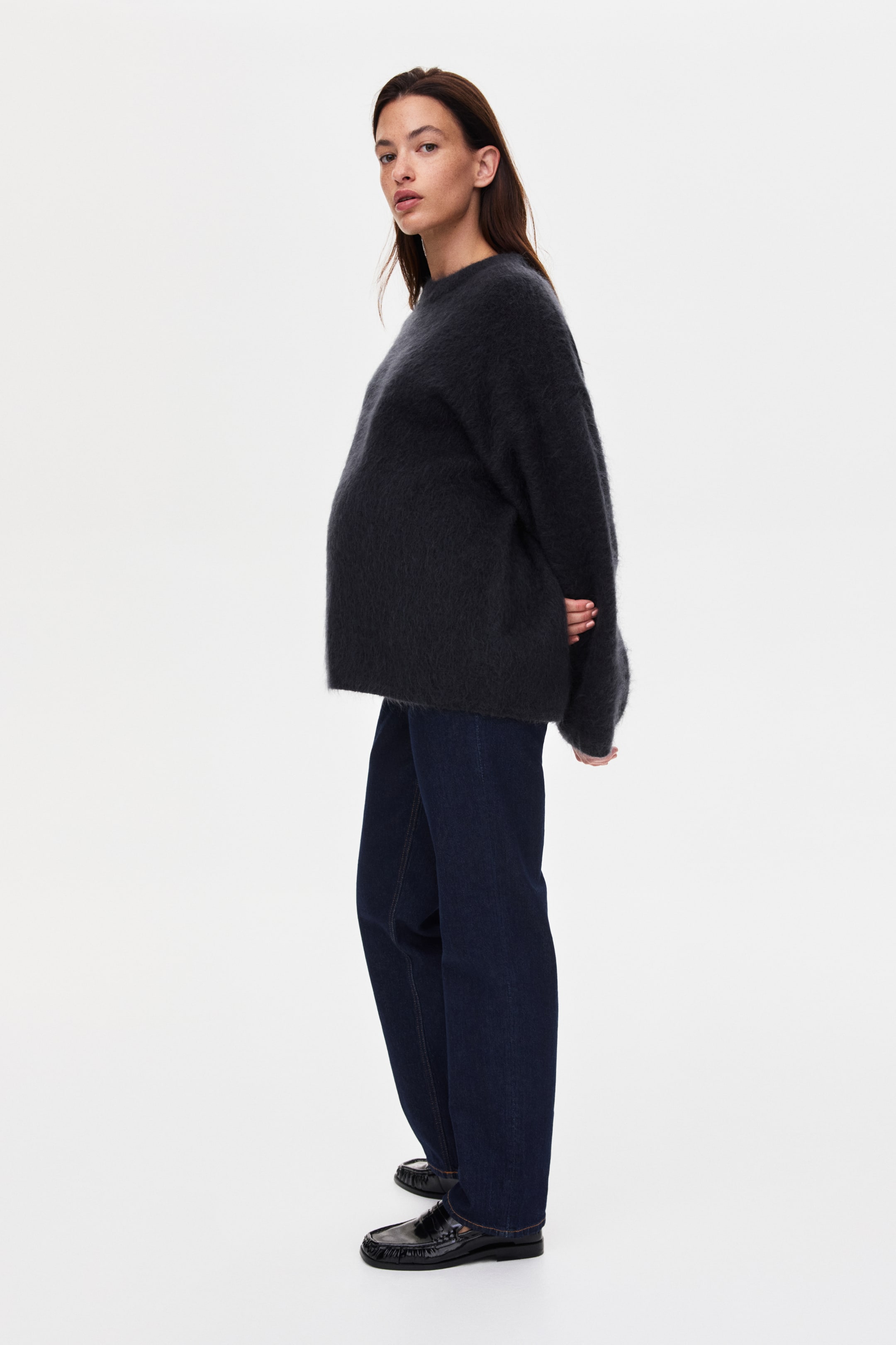 Prikaži veću sliku: MAMA Ravne farmerke - Mornarsko teksas plava - Ladies | H&M RS 1