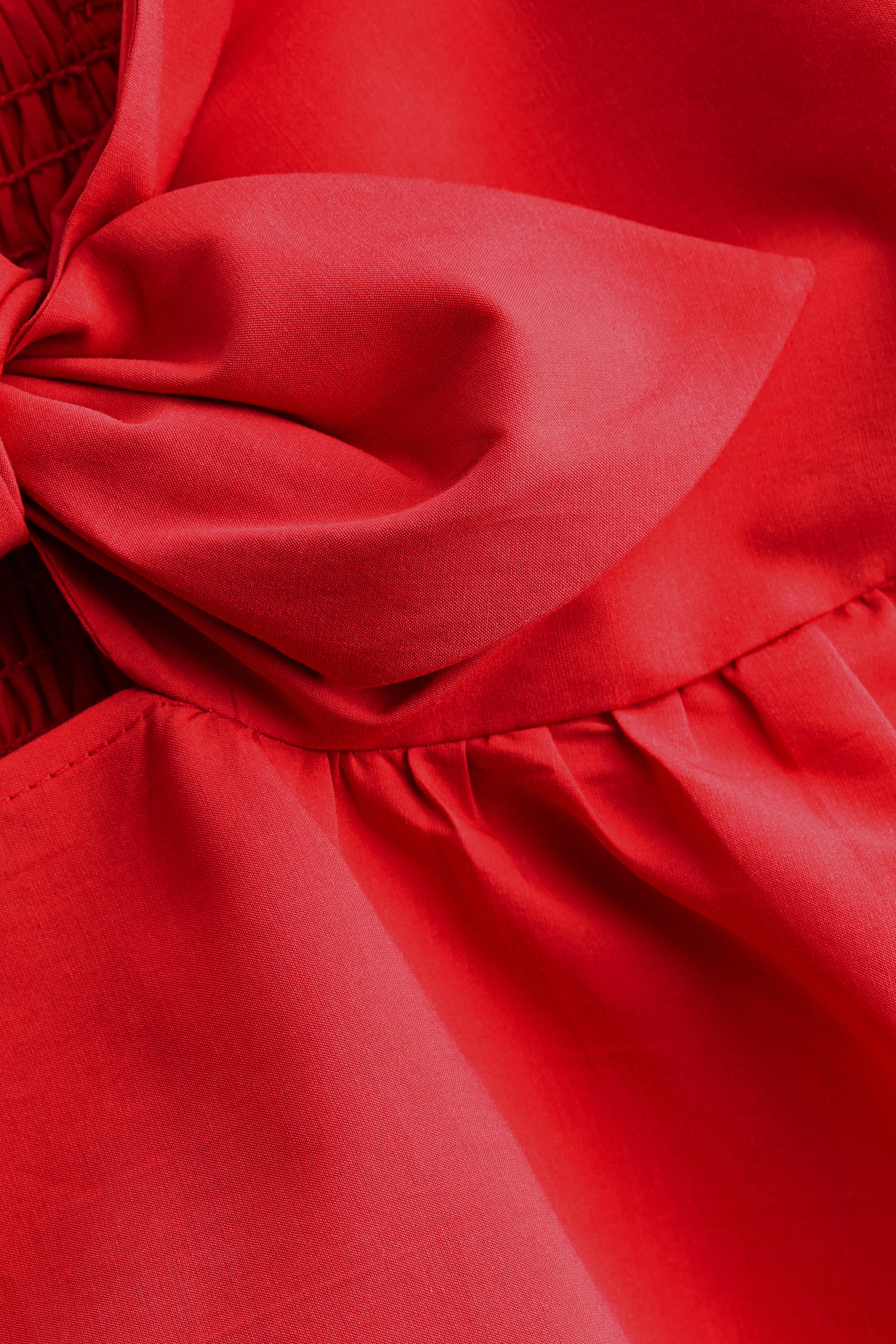 Tie-Detail Tiered Dress