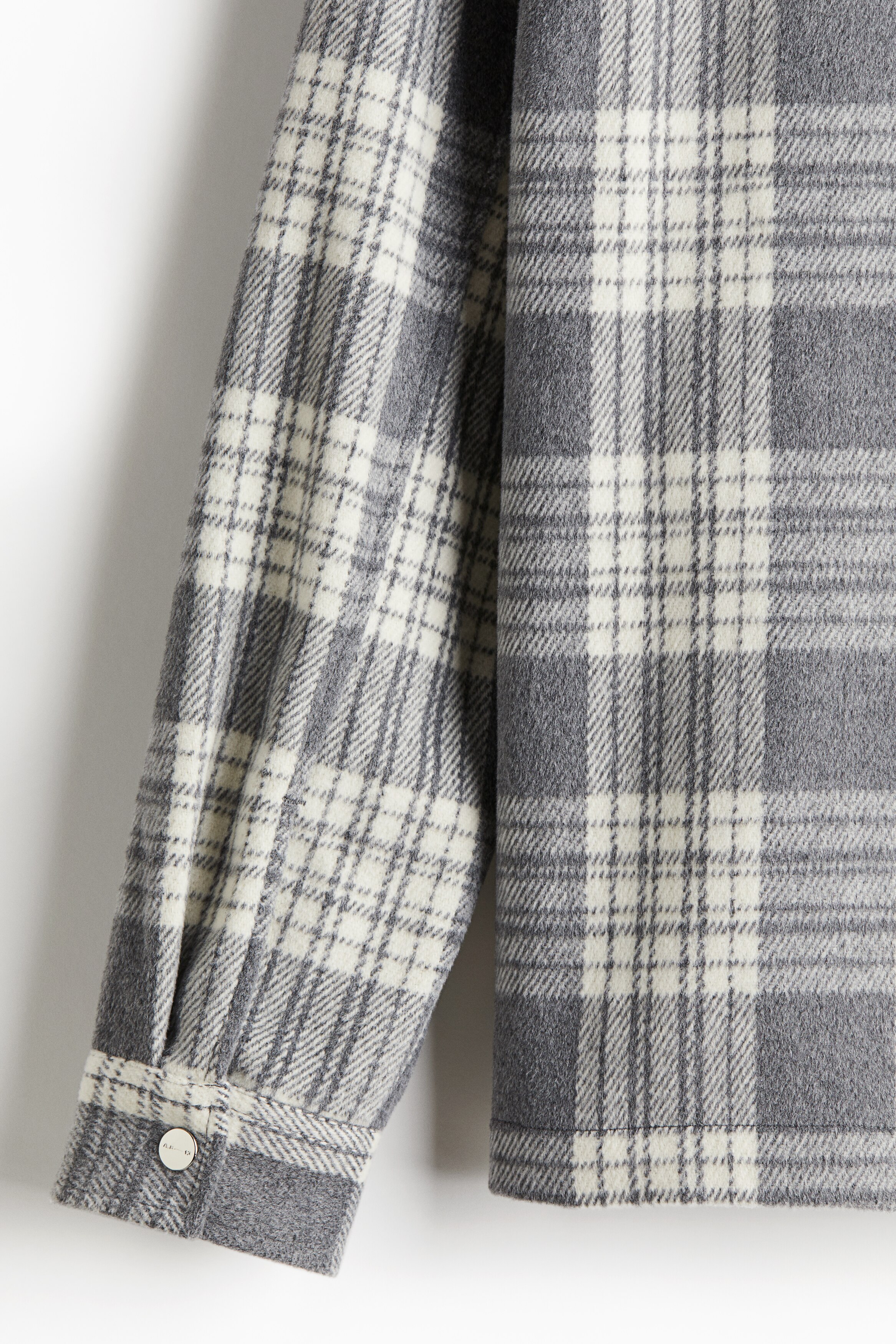 Veste Chemise Homme à Carreaux Doublée Polaire - Fermeture éclair, Coupe Slim, Pour Loisirs Hiver - 6