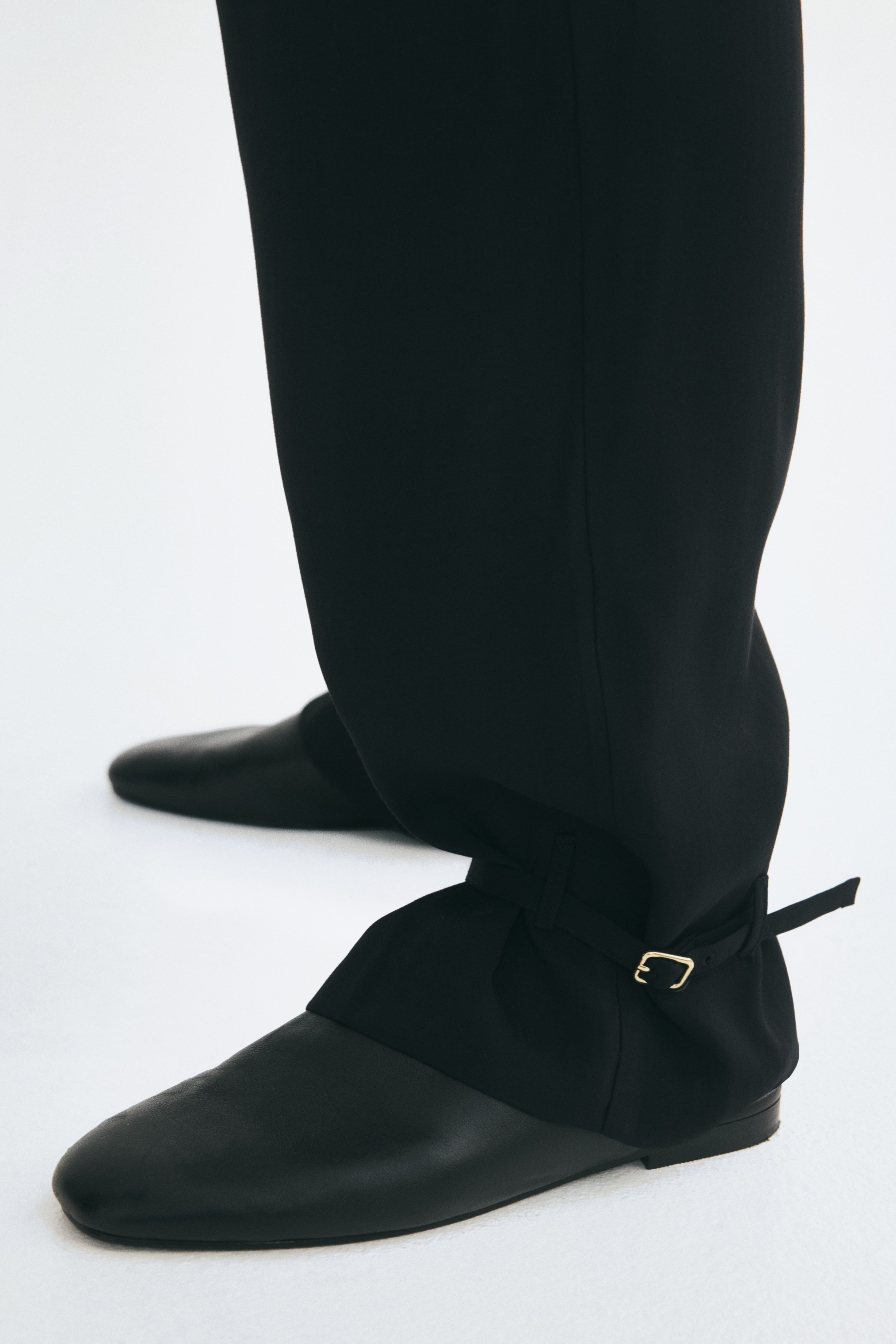 Strap-Detail Pants