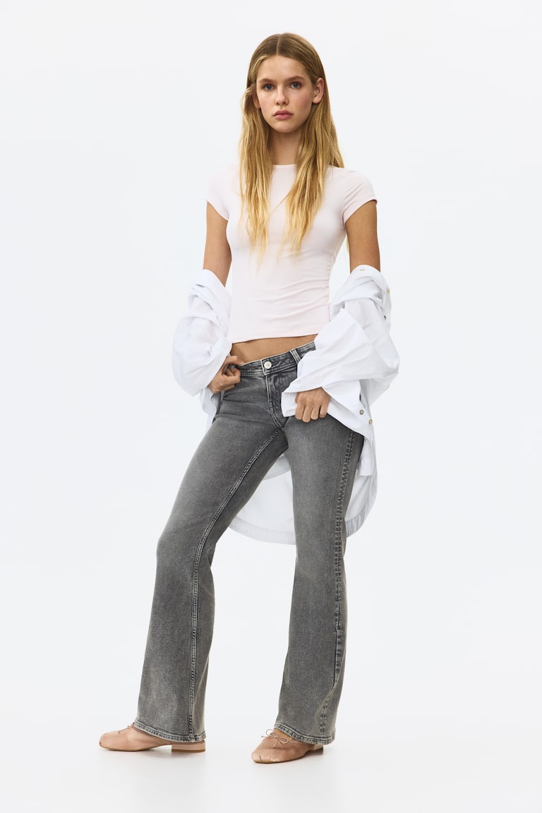 Flared Ultra Low Waist Jeans