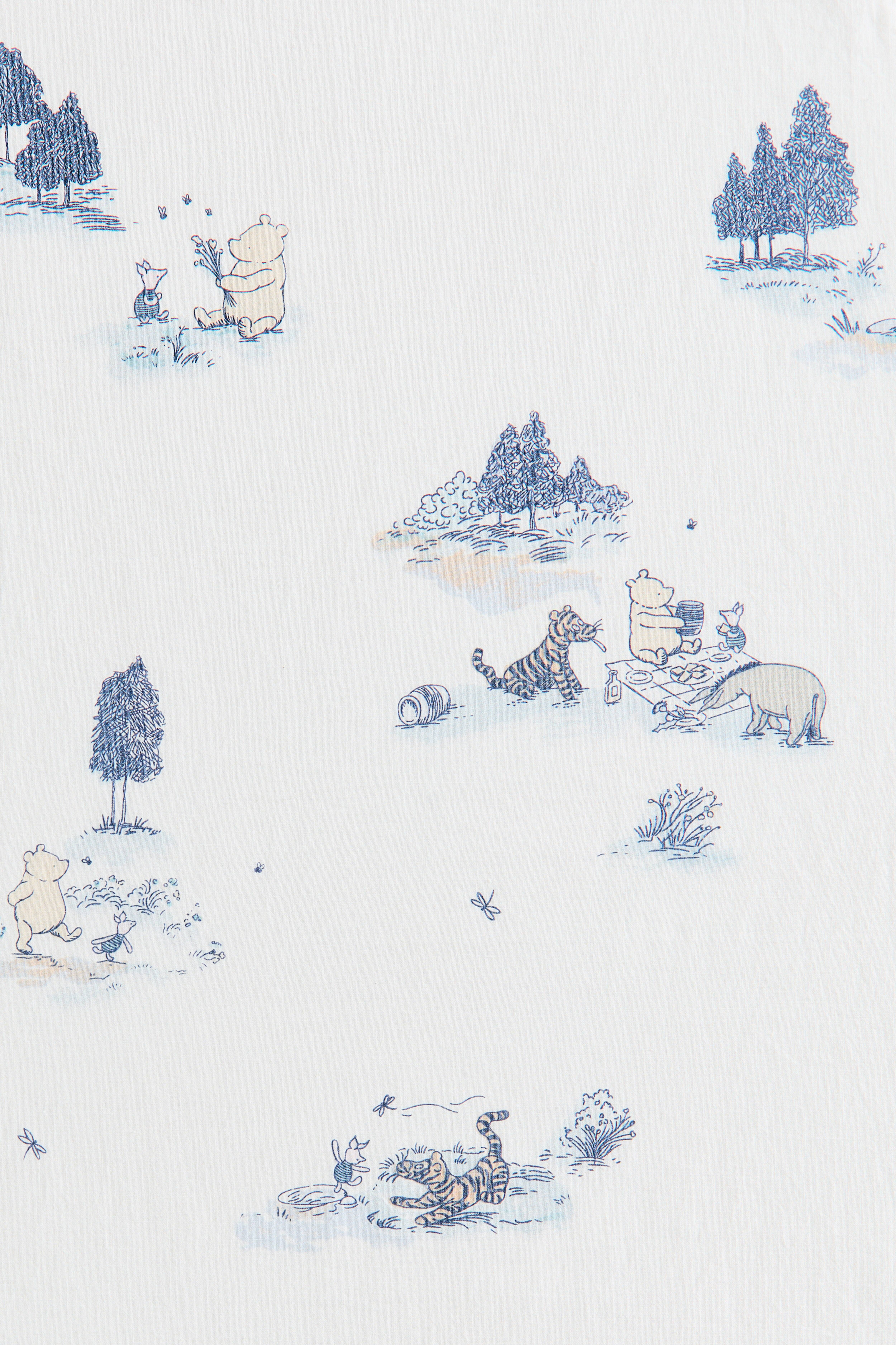 Patterned Percale Fitted Sheet