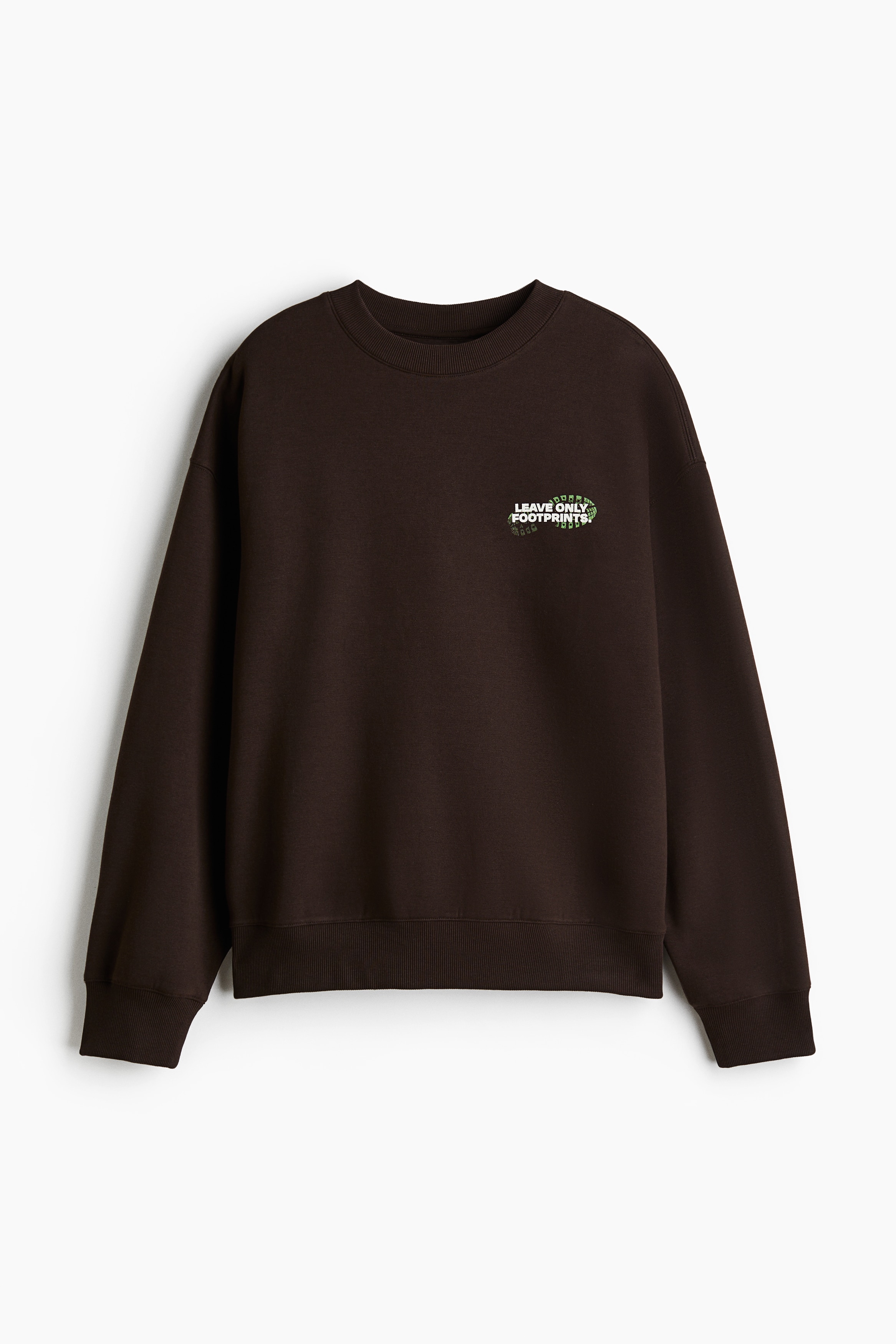 Loose Fit Print Sweater - Brown/Black/Cerro Castillo