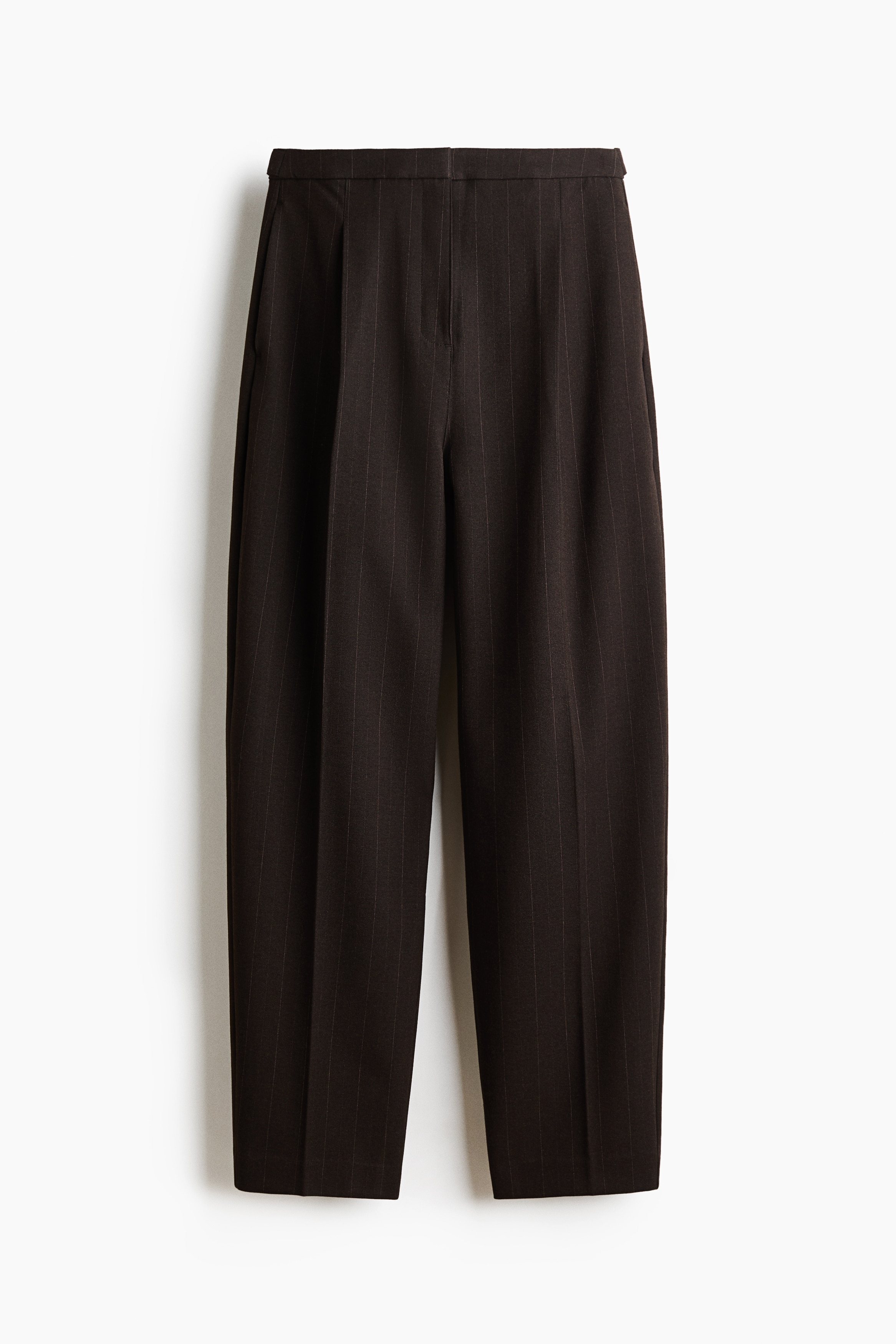 Twill pantalon - Donkerbruin/krijtstrepen/Donkerbruin/dogtoothdessin