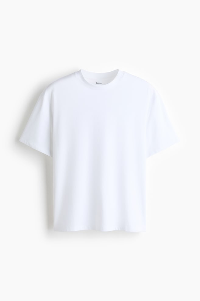 Cooling Relaxed Fit T-shirt - White/Beige/Dark brown/Black - 1