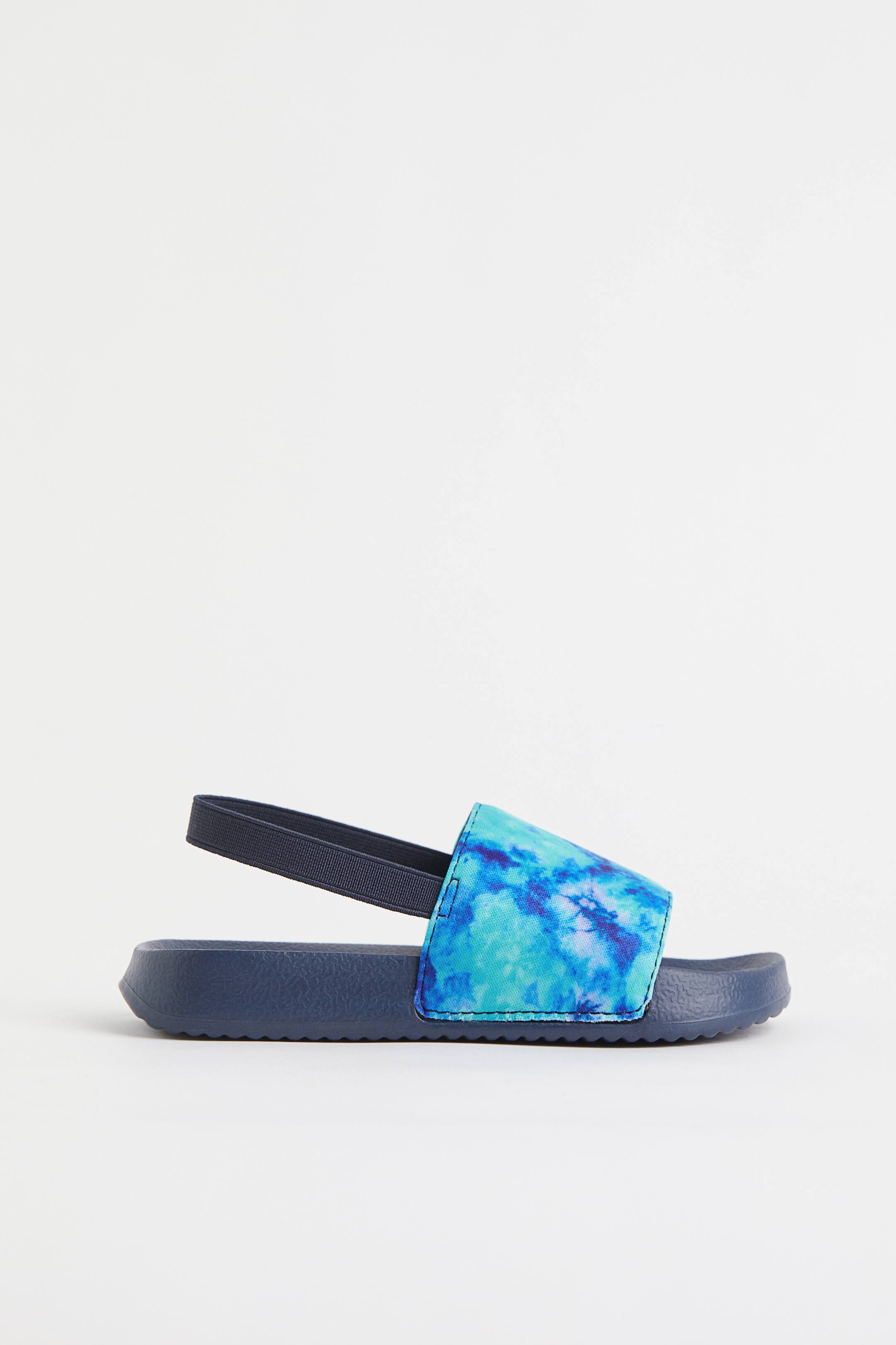 Visa större bild: Badtofflor - Marinblå/Batikmönstrad - BARN | H&M FI 1