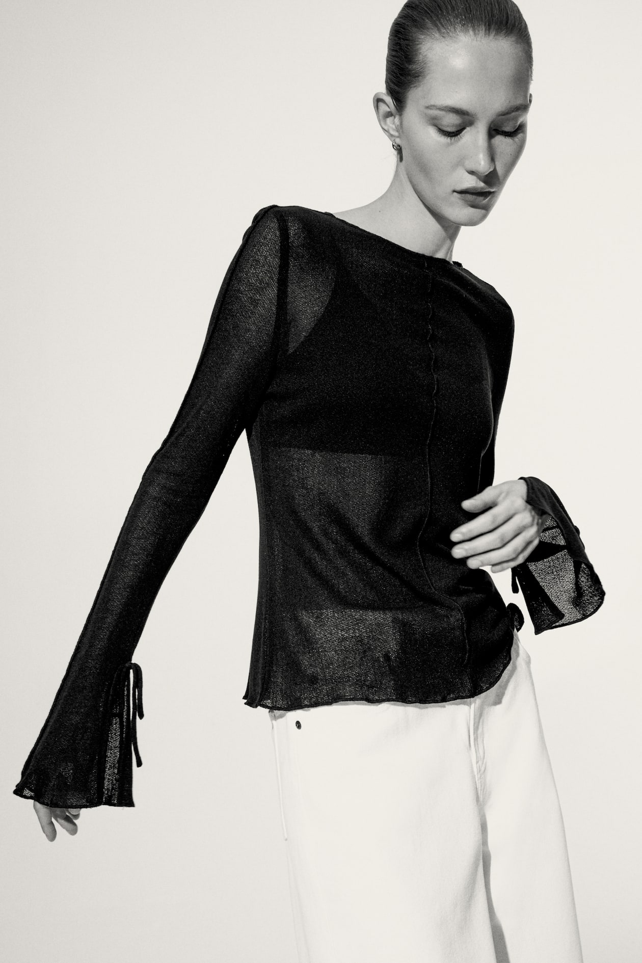 Knit Boat-Neck Top - image 3