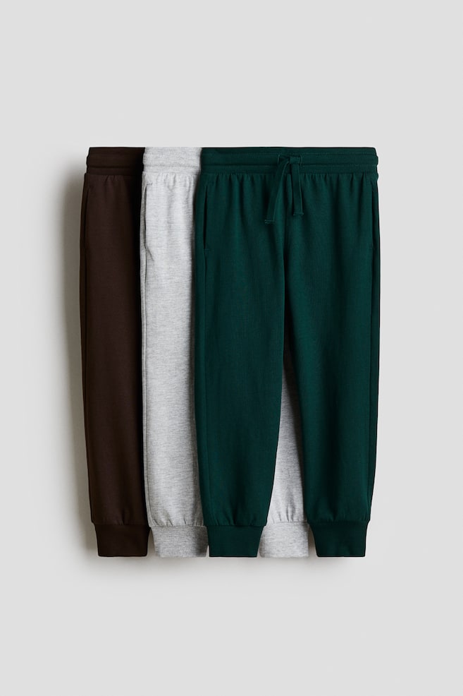 3-pack joggers - Forest green/Brown/Grey/Dark grey/Blue/Grey marl/Khaki green/Navy blue/Black/Light turquoise/Black/Grey/Green/Blue/Dark blue/Dark red/Dark grey/Beige - 1