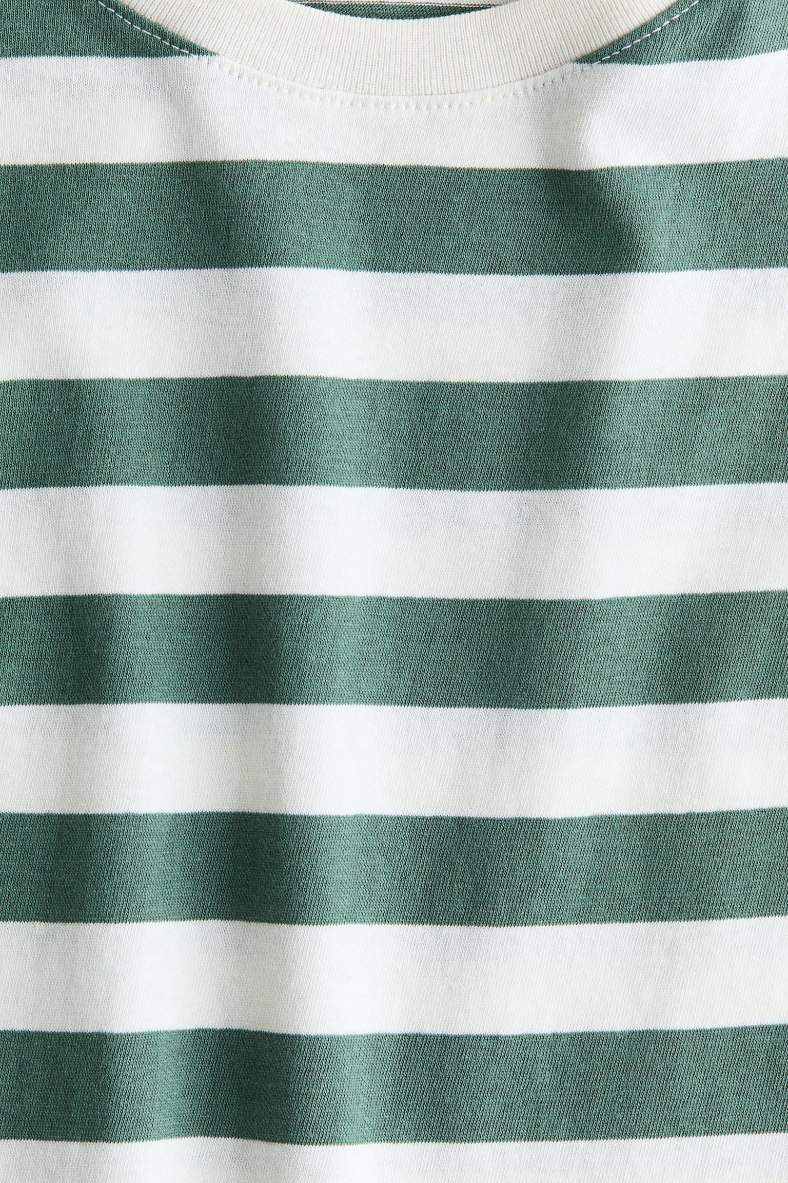 Cotton T-shirt - Green/White striped/Navy blue/White striped/White/Navy blue/Black/Dusty blue/Light grey marl - 2