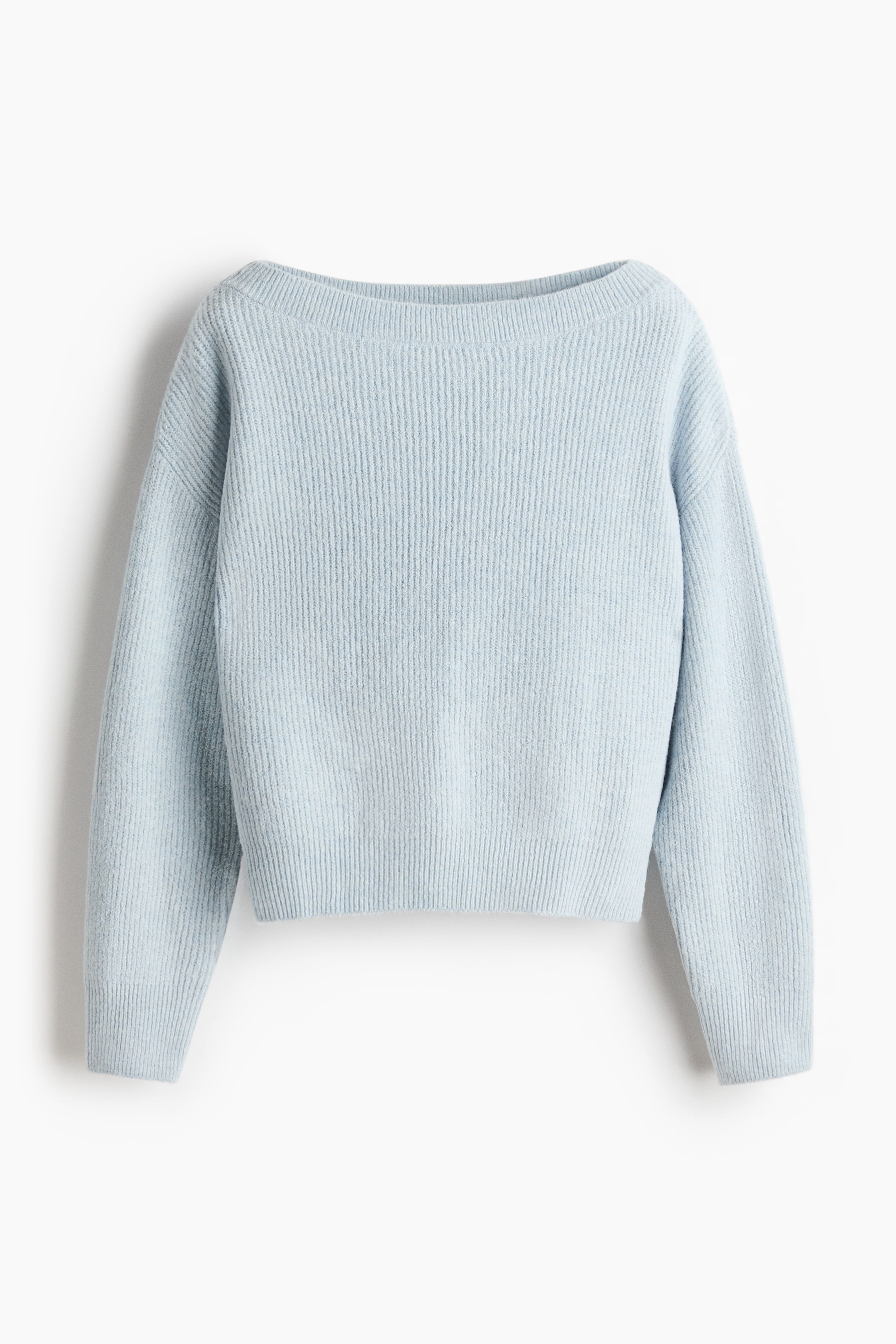 View larger image: Oversized boat-neck jumper - Light blue - Ladies | H&M IN 1