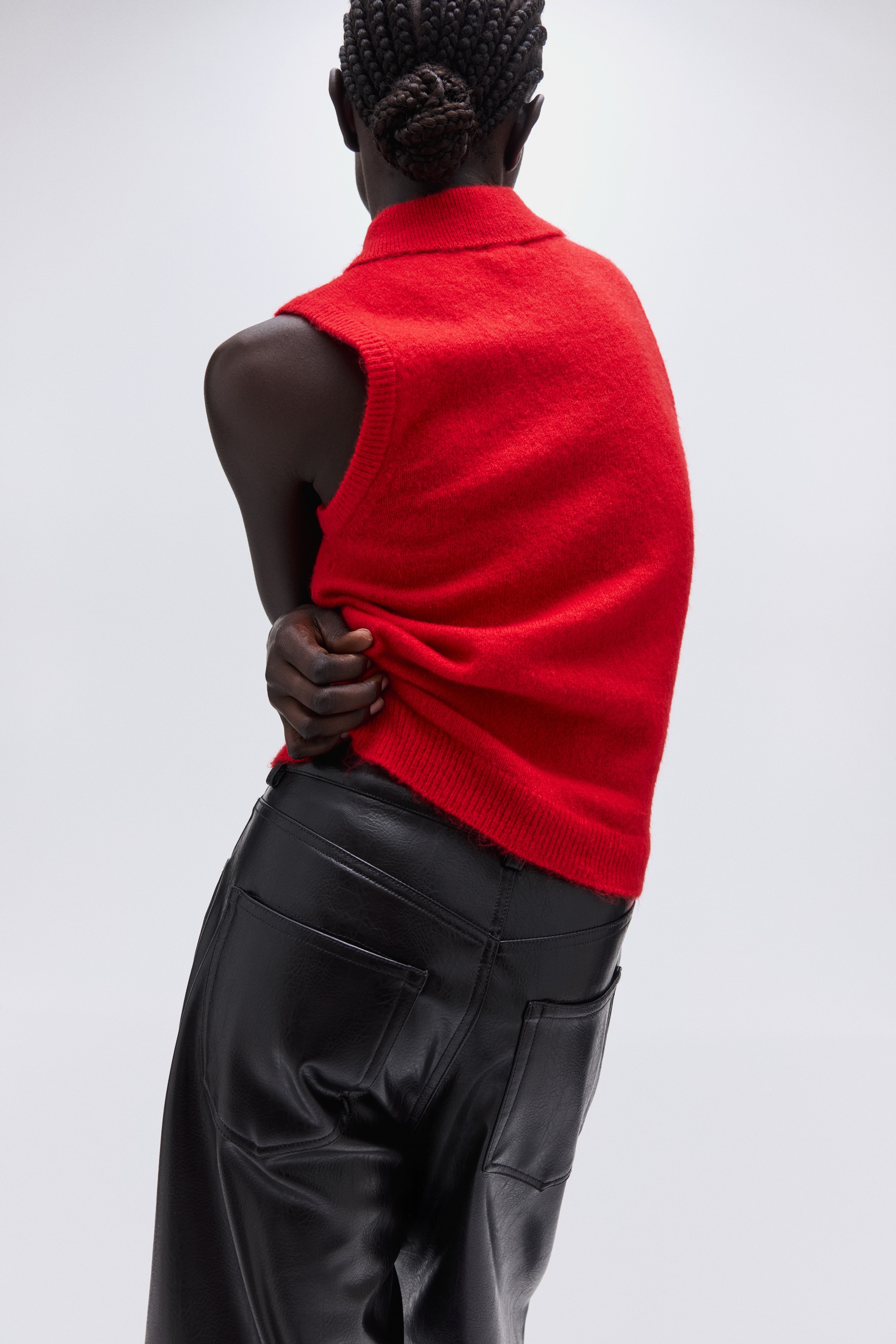 Collared sweater vest