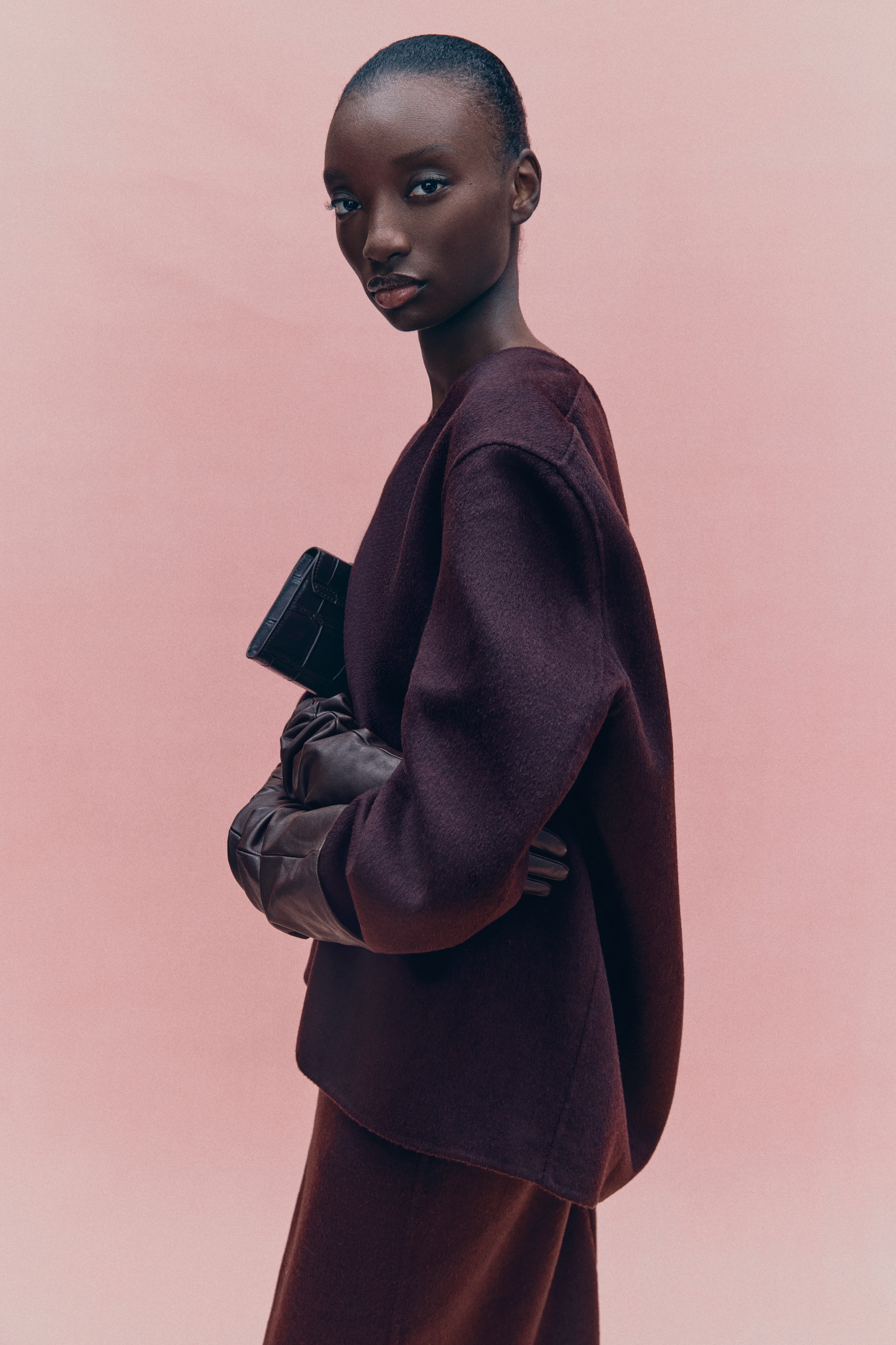 H & M - ハンドメイド ウールブレンドトップス - パープル