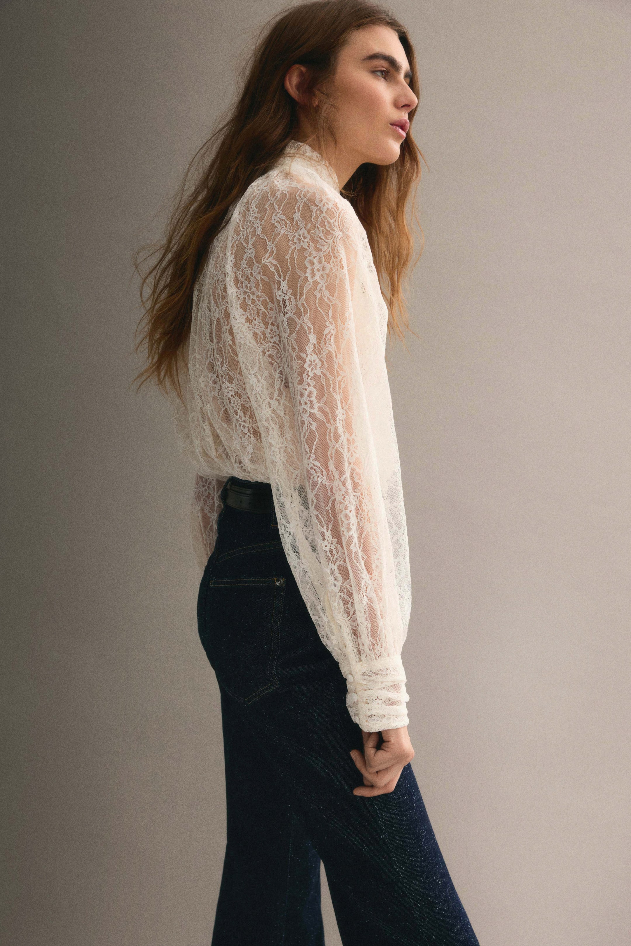 Oversized Lace Blouse