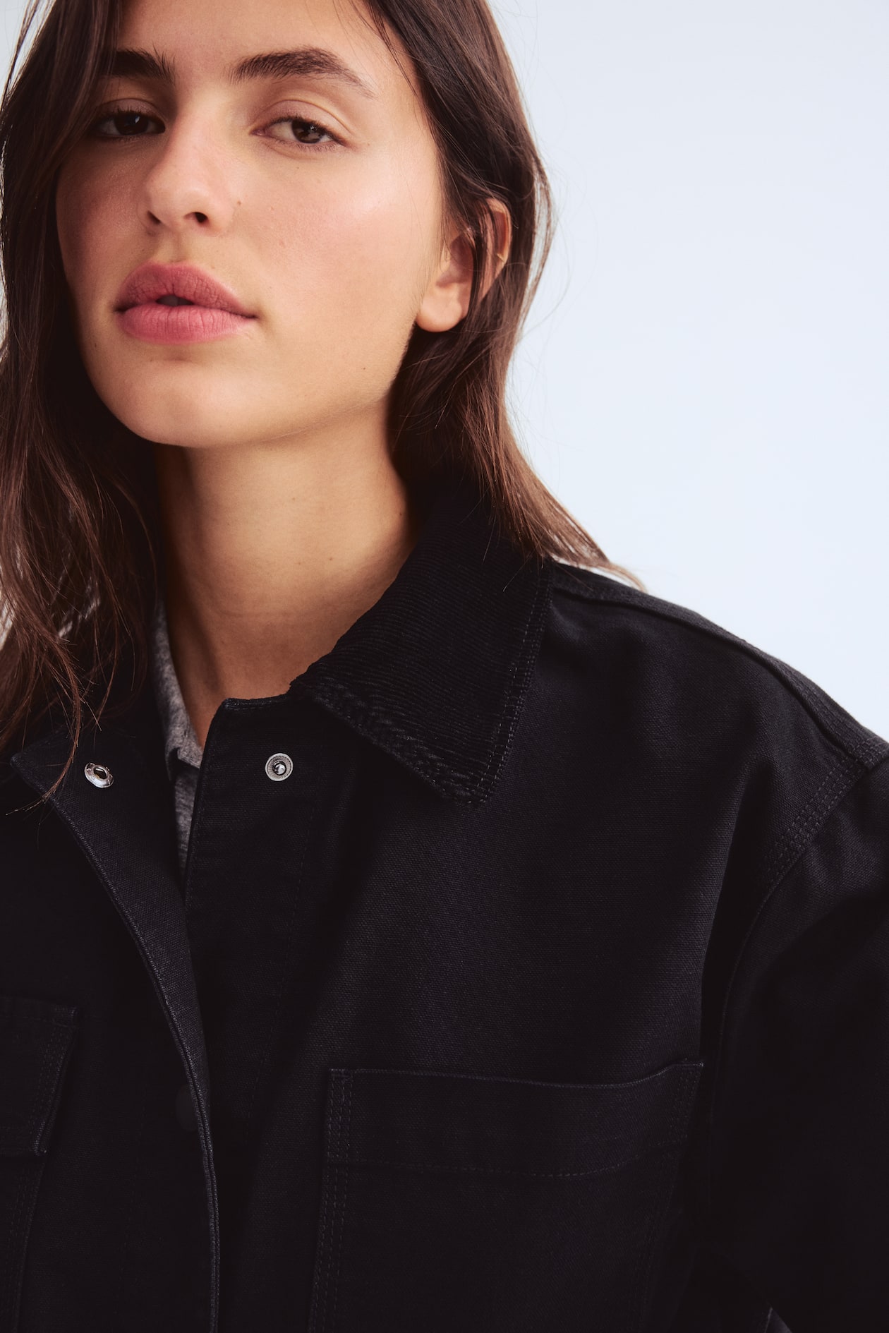 Jacket with Corduroy Collar - image 3