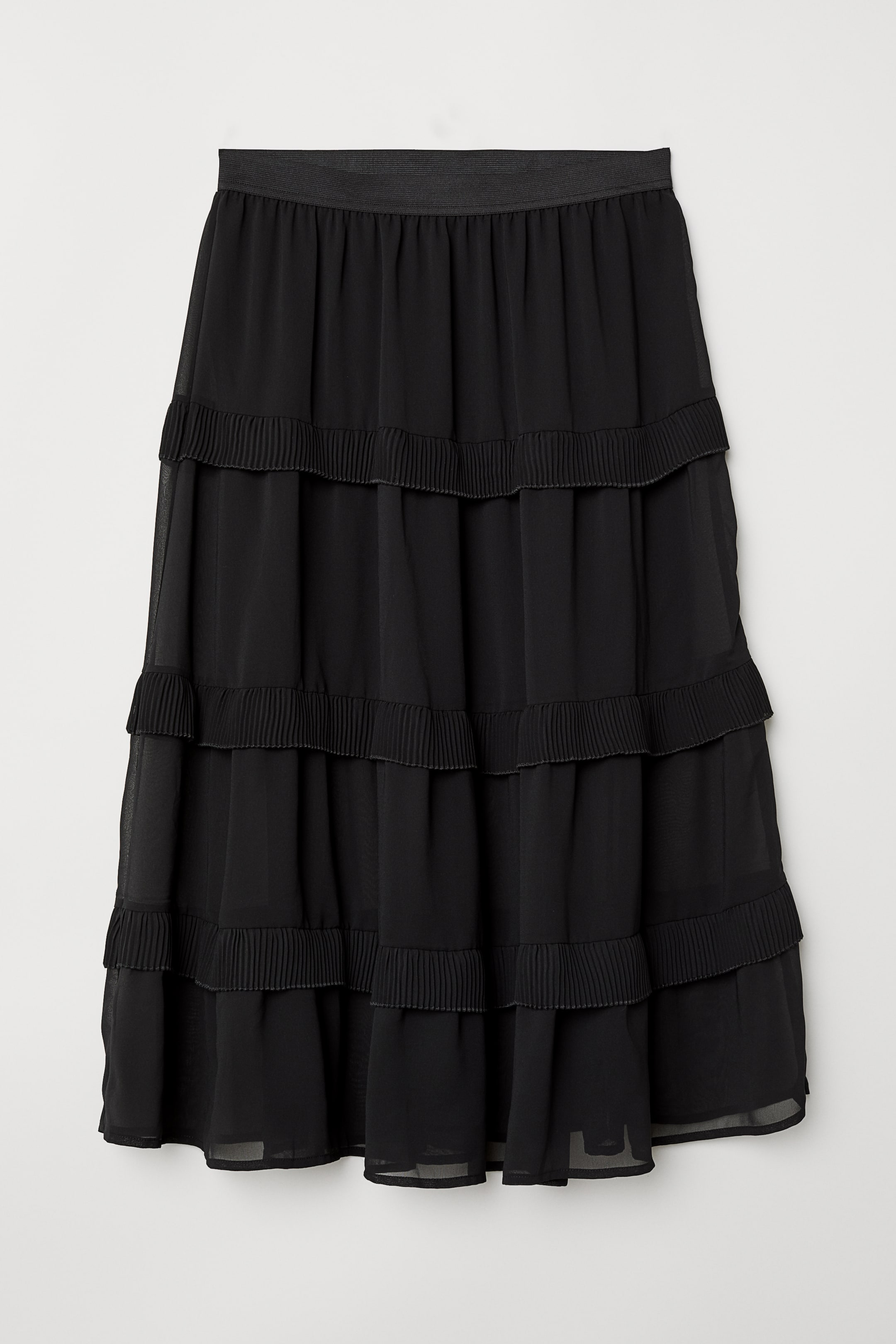 Frilled skirt - Black - Ladies | H&M GB