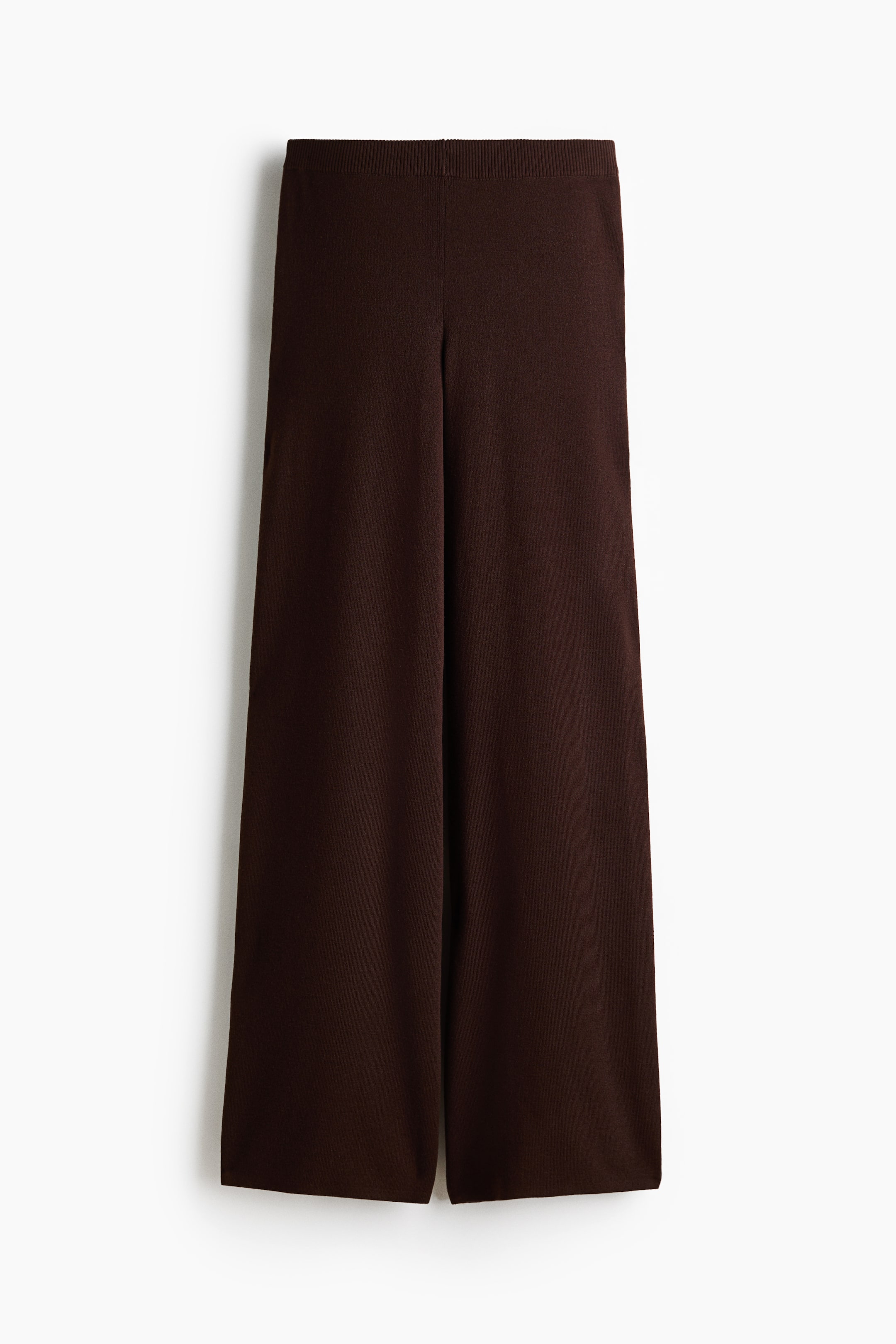 View larger image: Fine-knit trousers - Dark brown - Ladies | H&M IE 1