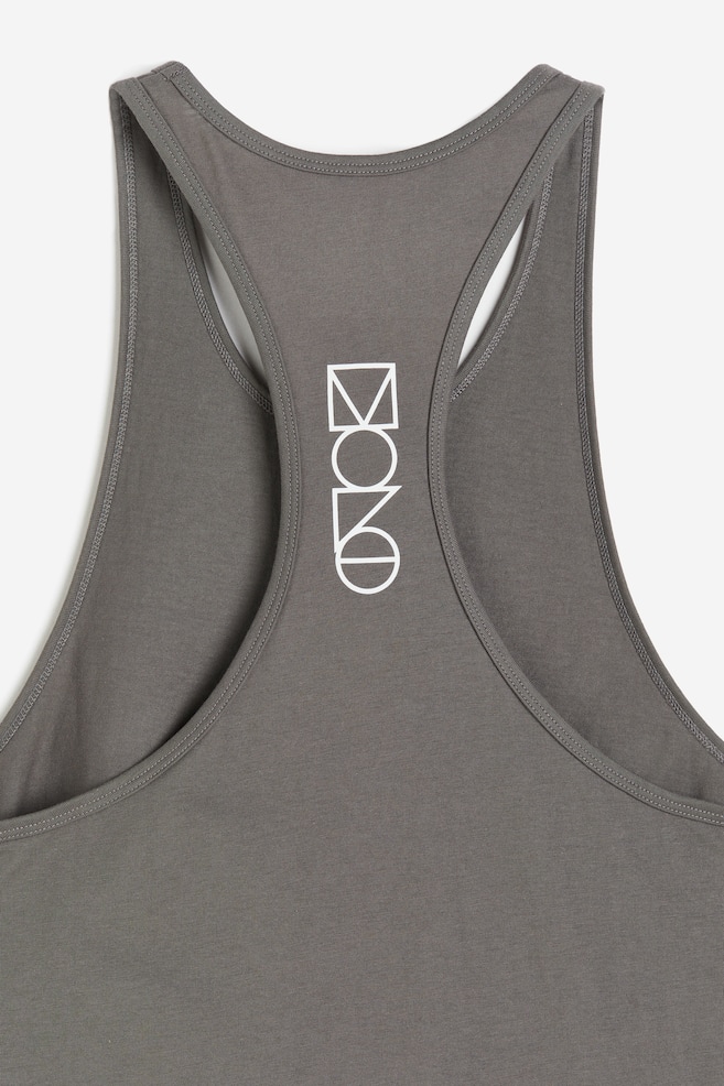 DryMove™ Sports vest top - Dark grey/Black/Red - 3