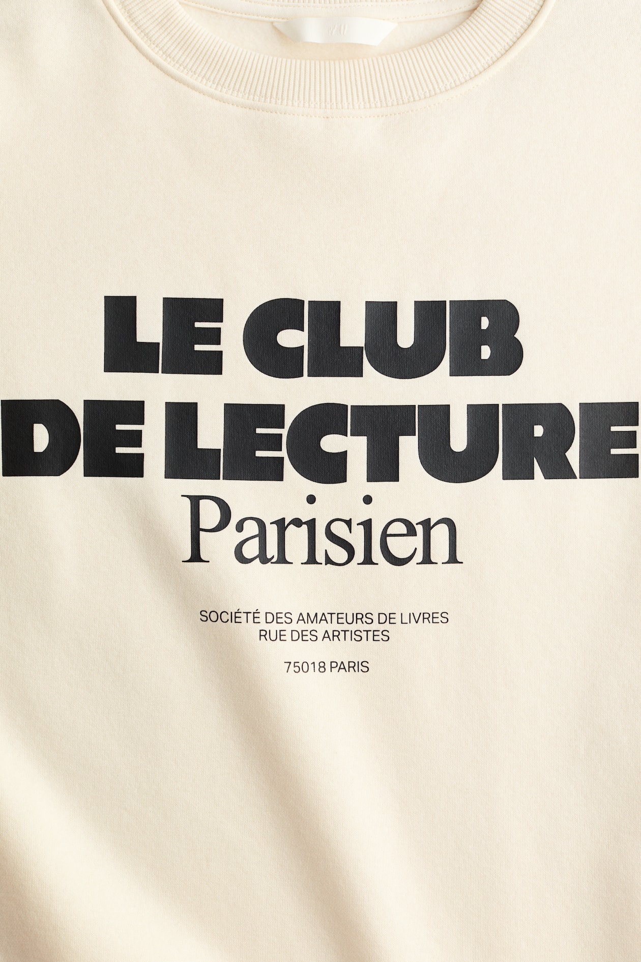 Sweatshirt with Text Motif - image 4