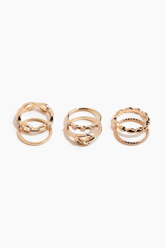 6-pack rings - Gold-coloured - 1