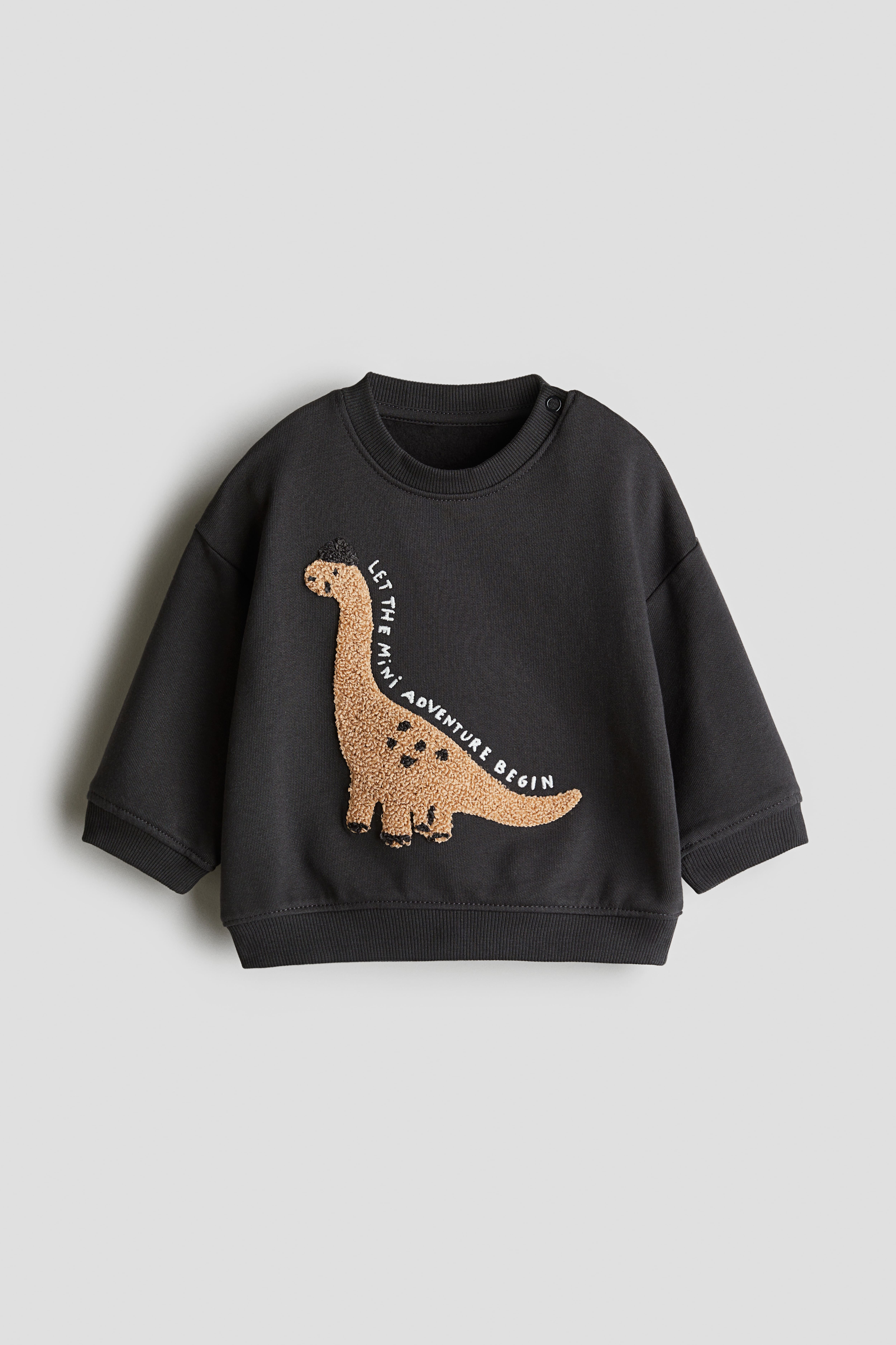 Sudadera con motivo Gris oscuro Dinosaurio NINOS H M ES