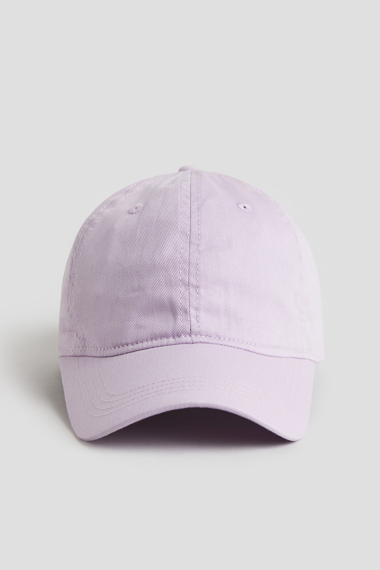 Cotton twill cap - Lilac/Black/Light beige - 1