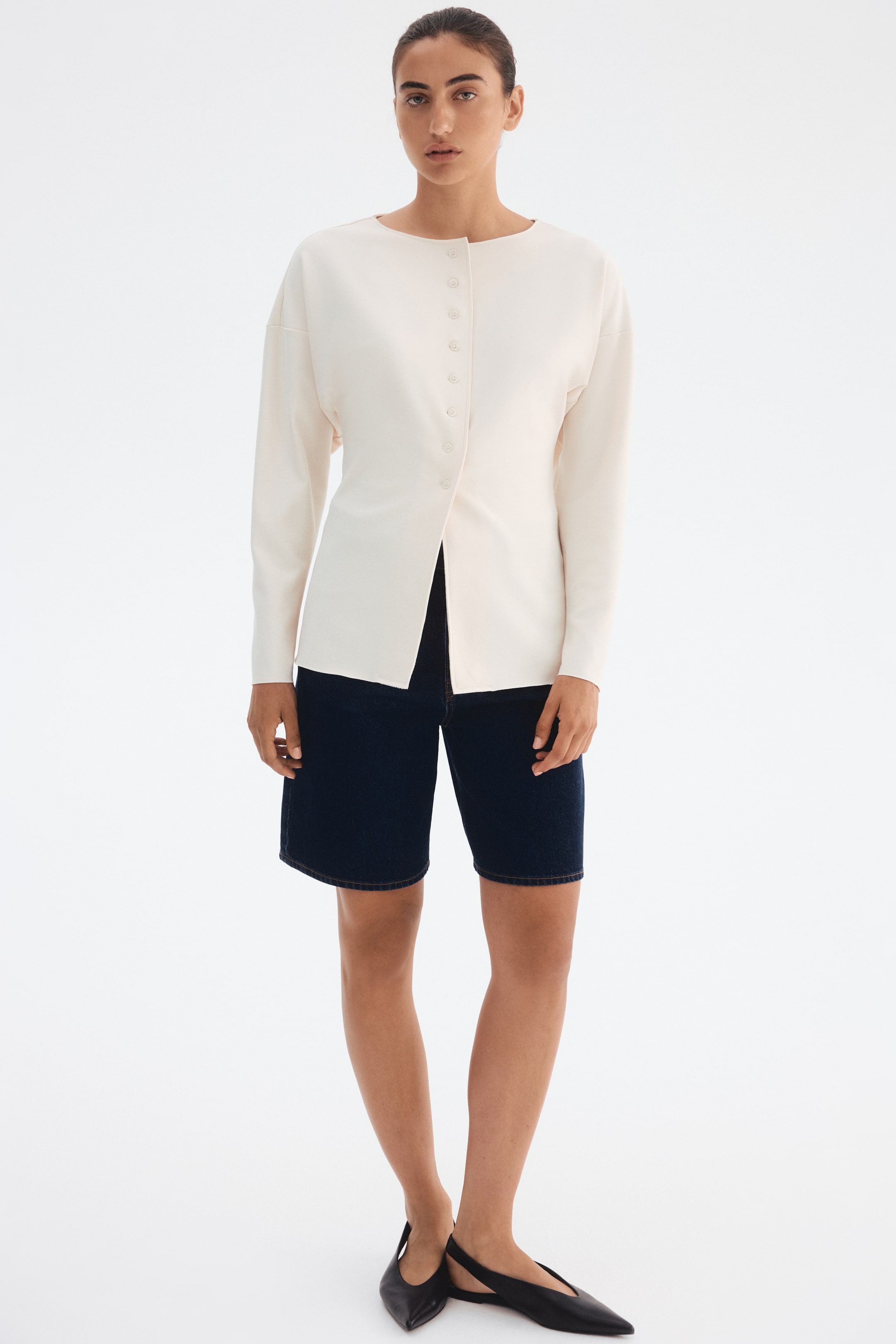 View larger image: Waisted cardigan - Light beige - Ladies | H&M IN 2