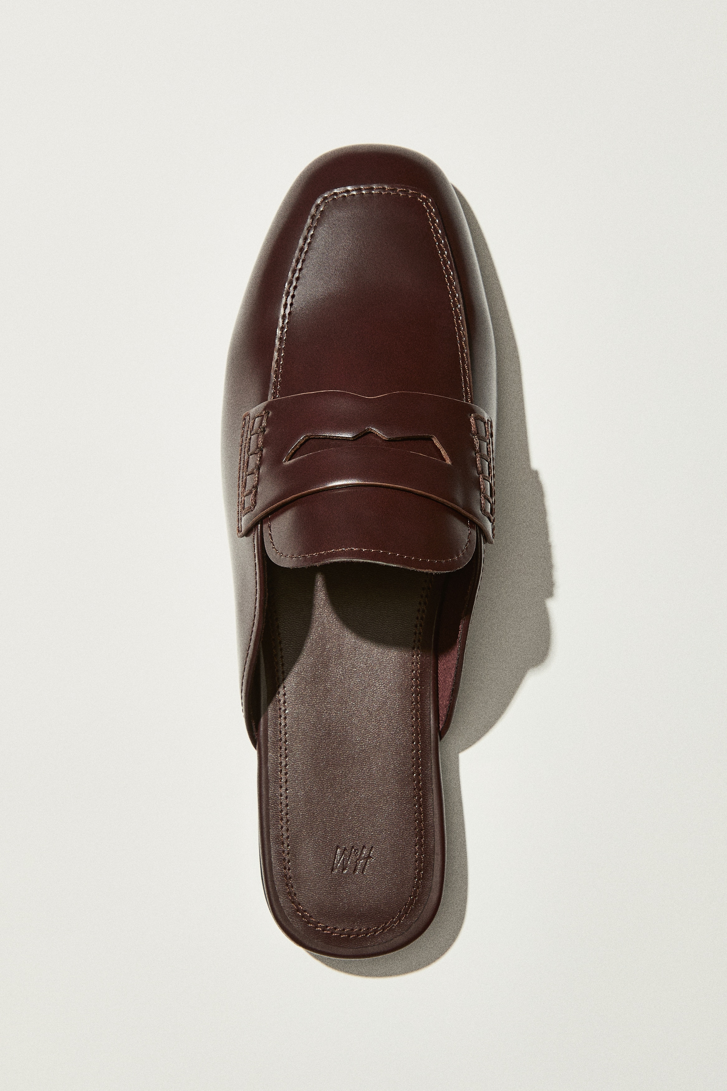 Loafers estilo mules - Bordeaux/Bege/Preto