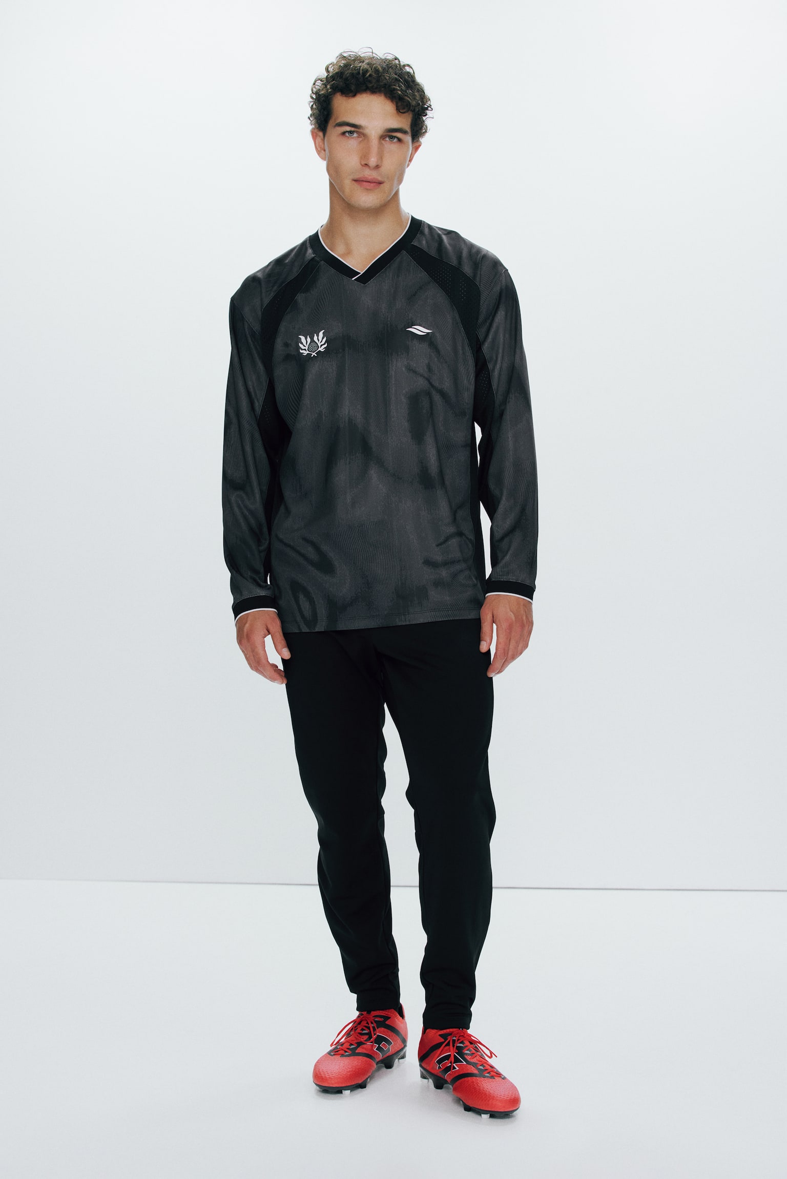 Football trousers with DryMove™ - Black/Black - 1