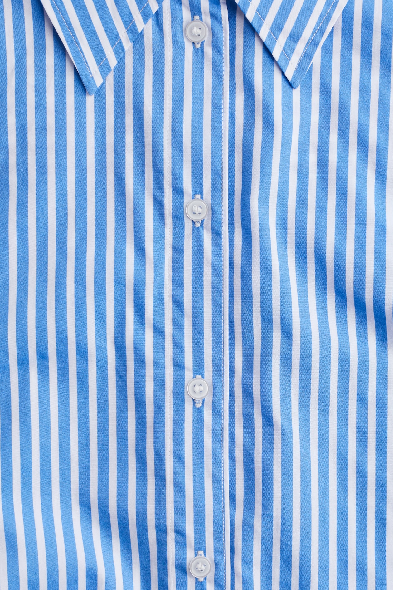 Poplin Shirt Blue striped Ladies H M US poplin-shirt-blue-striped-ladies-h-m-us