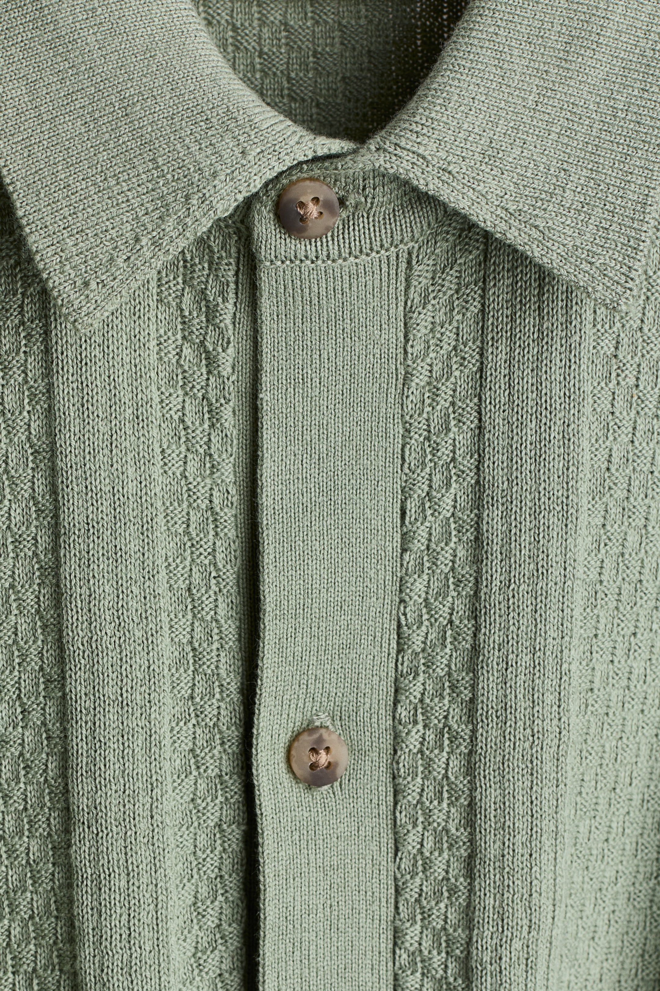 Детские рубашки H&M Textured-Knit Shirt — фото 2