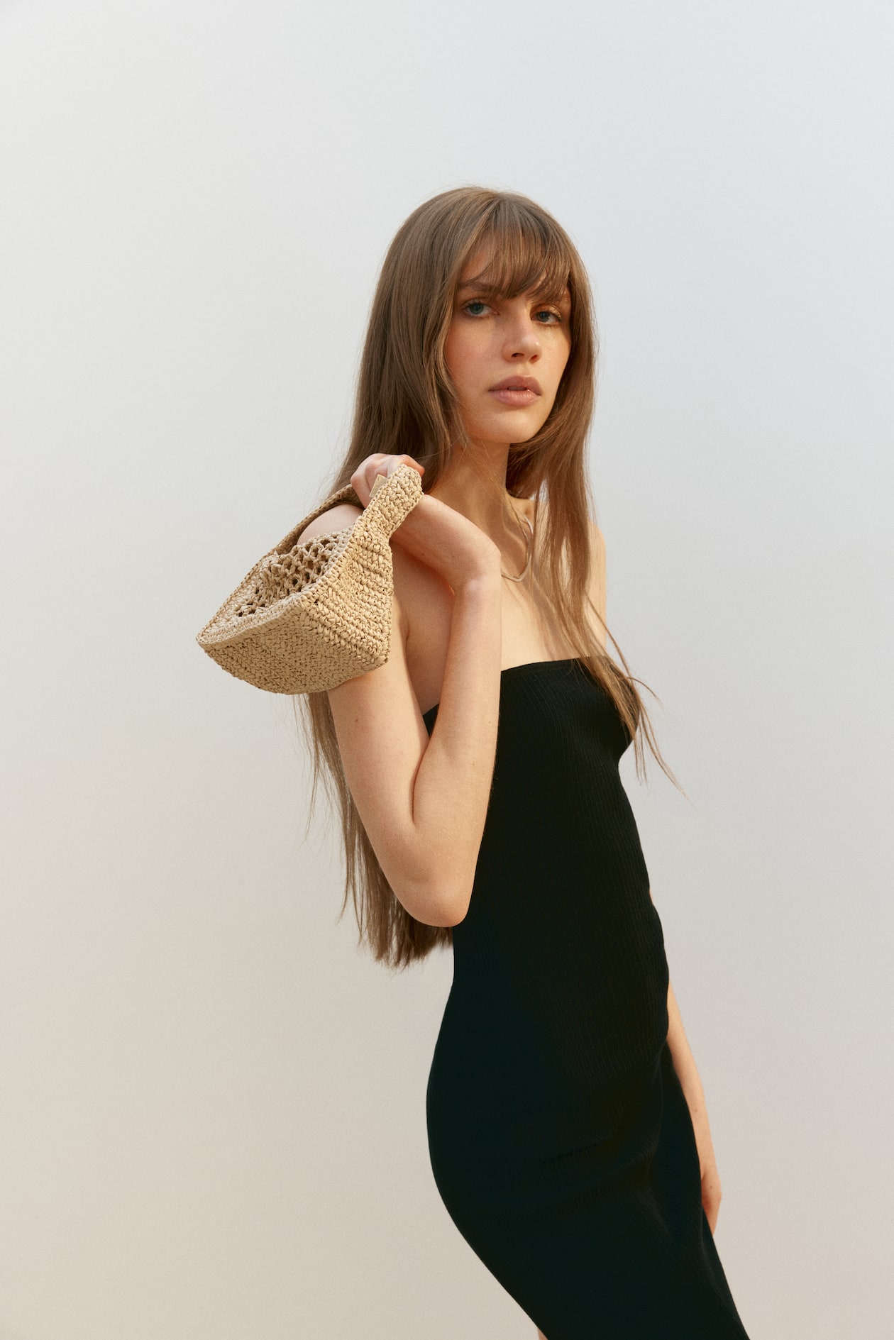 Rib-Knit Bandeau Dress - image 3