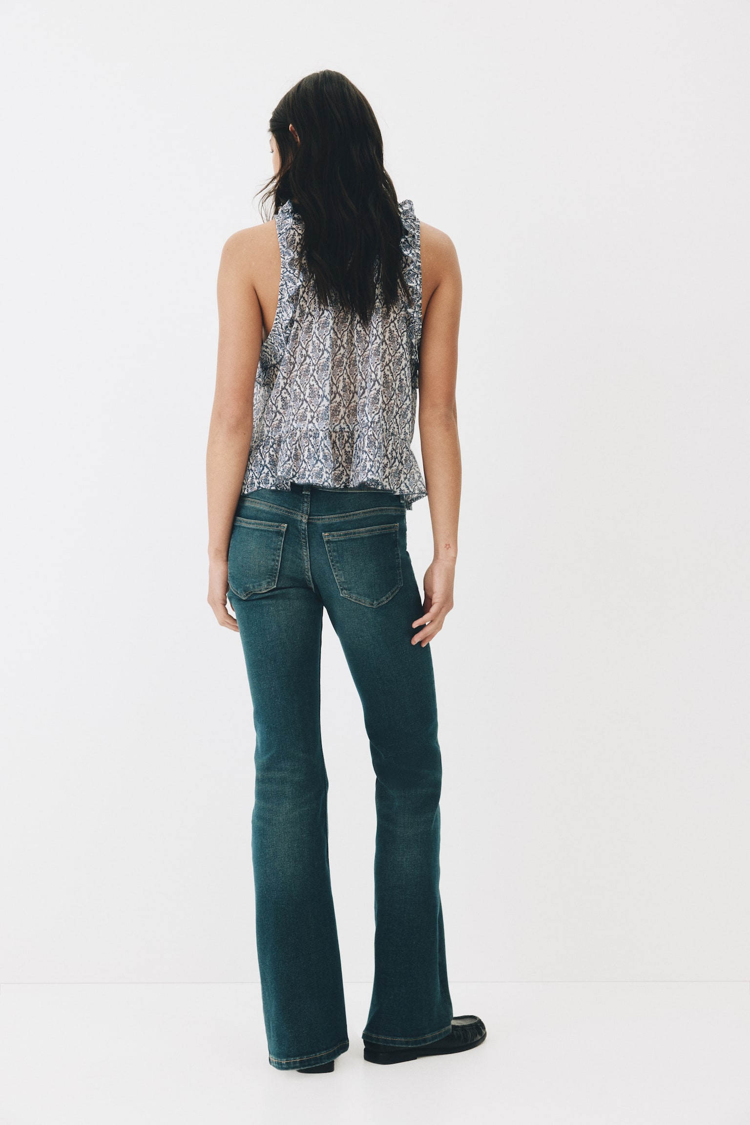 Flared Low Jeans - Dark denim blue/Light denim blue/Light denim blue/Washed grey/Denim black/Denim blue/Black/Washed out/Light denim blue/Cream/Light denim blue/Denim blue/Light grey/Denim grey/Dark grey/Leopard print - 4