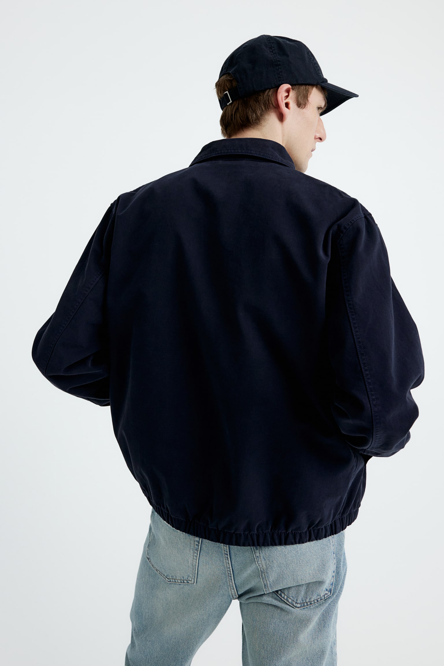 Loose Fit Twill jacket - Navy blue - 7