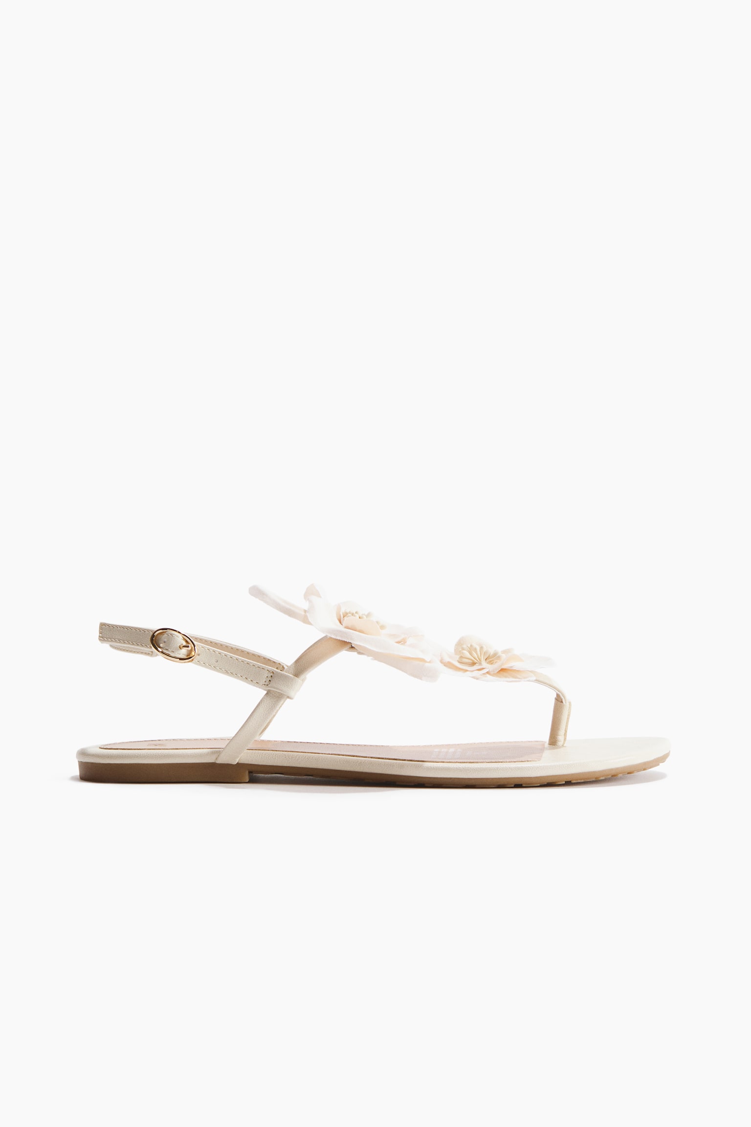 Appliquéd strappy sandals - Light beige/Light pink/Light purple - 3