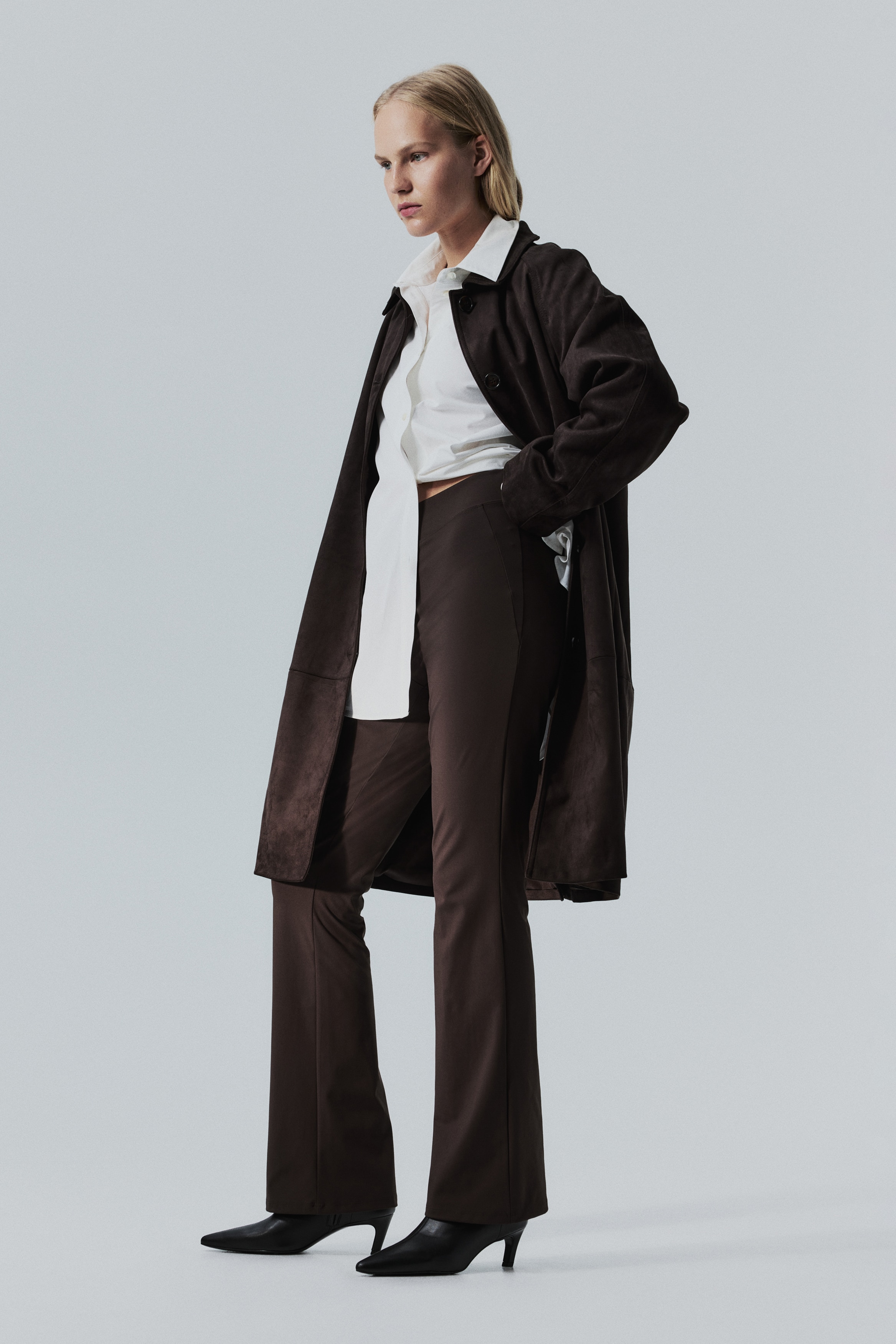 H & M - Four-way Stretch Flared trousers - ブラウン H & M - Four-way Stretch Flared trousers - ブラウン
