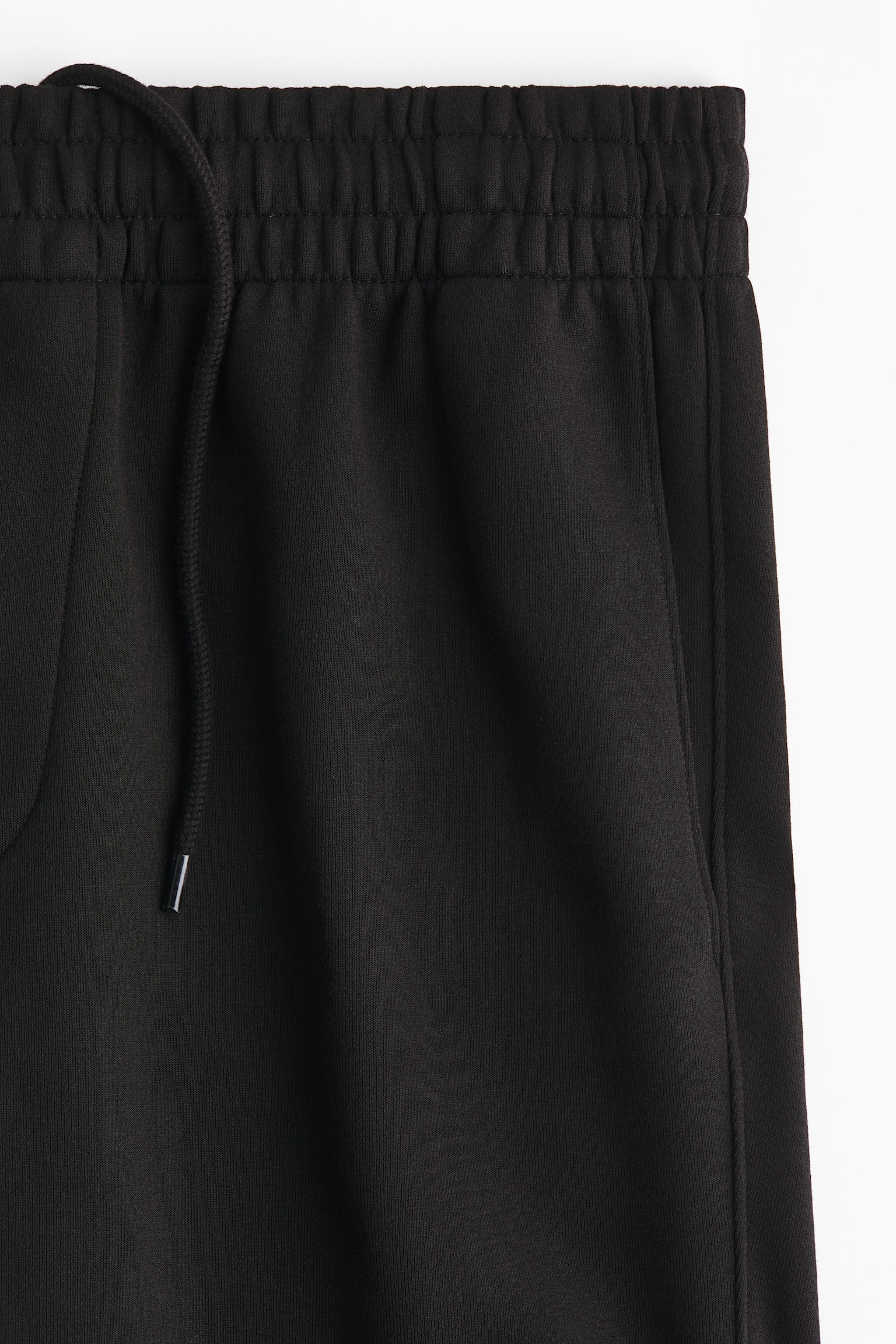 Мужские брюки H&M Regular-Fit Interlock Sweatpants, цвет: Чёрный — фото 7