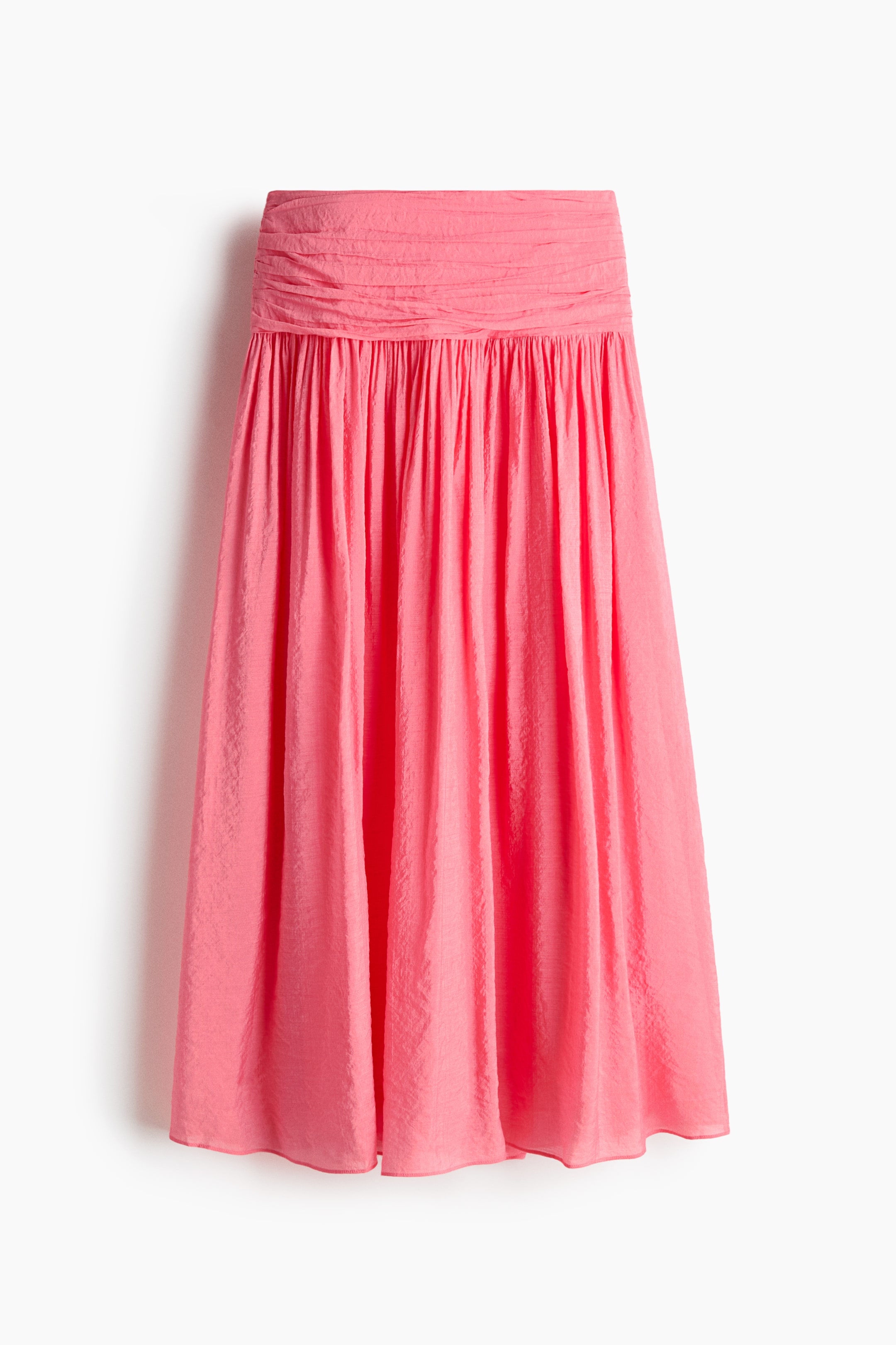 Gathered Crêpe Skirt