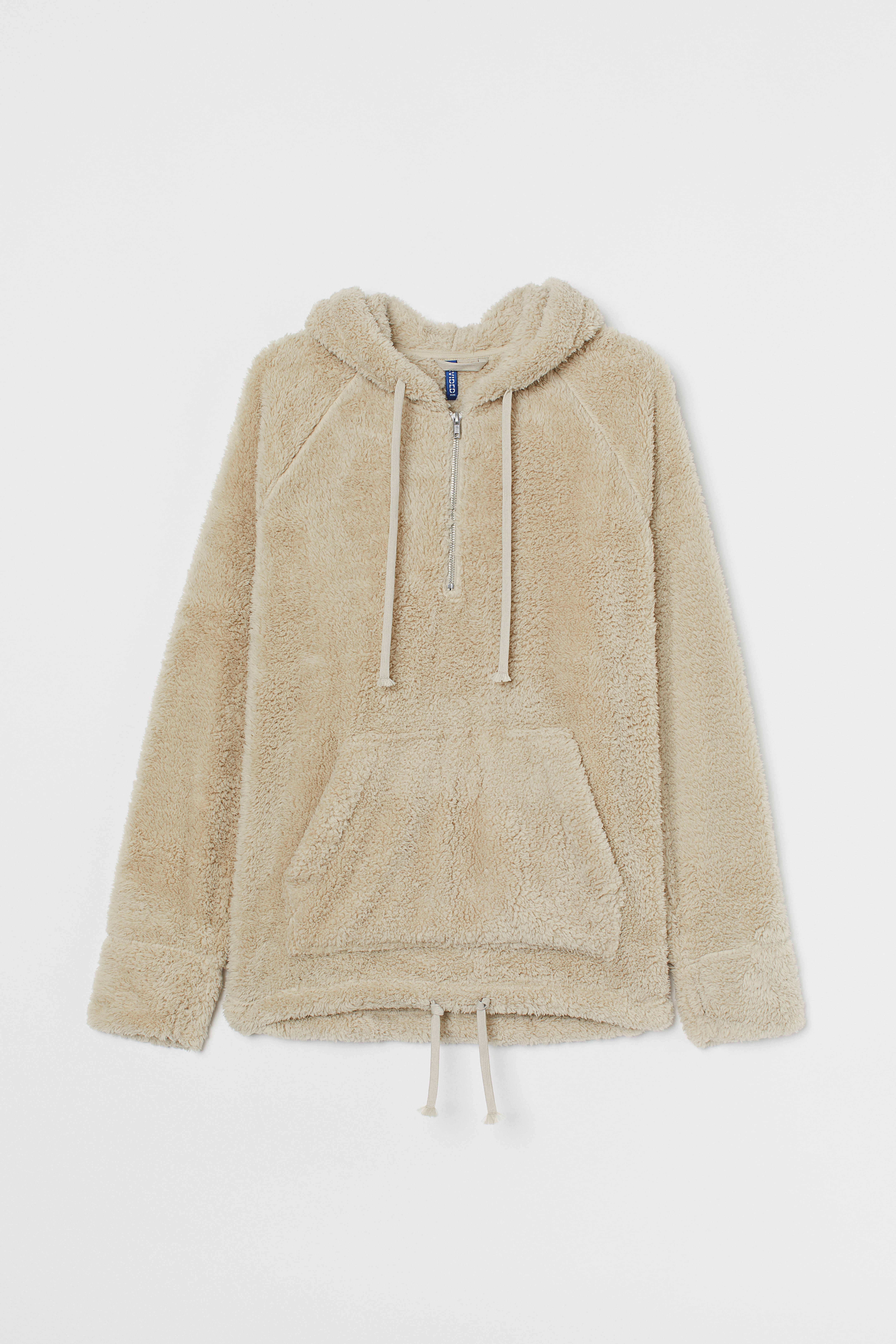 H&m sherpa hoodie best sale