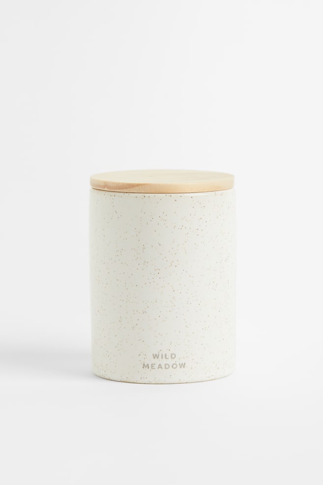 Lidded scented candle - White/Wild Meadow/Black/Salted Sea - 1