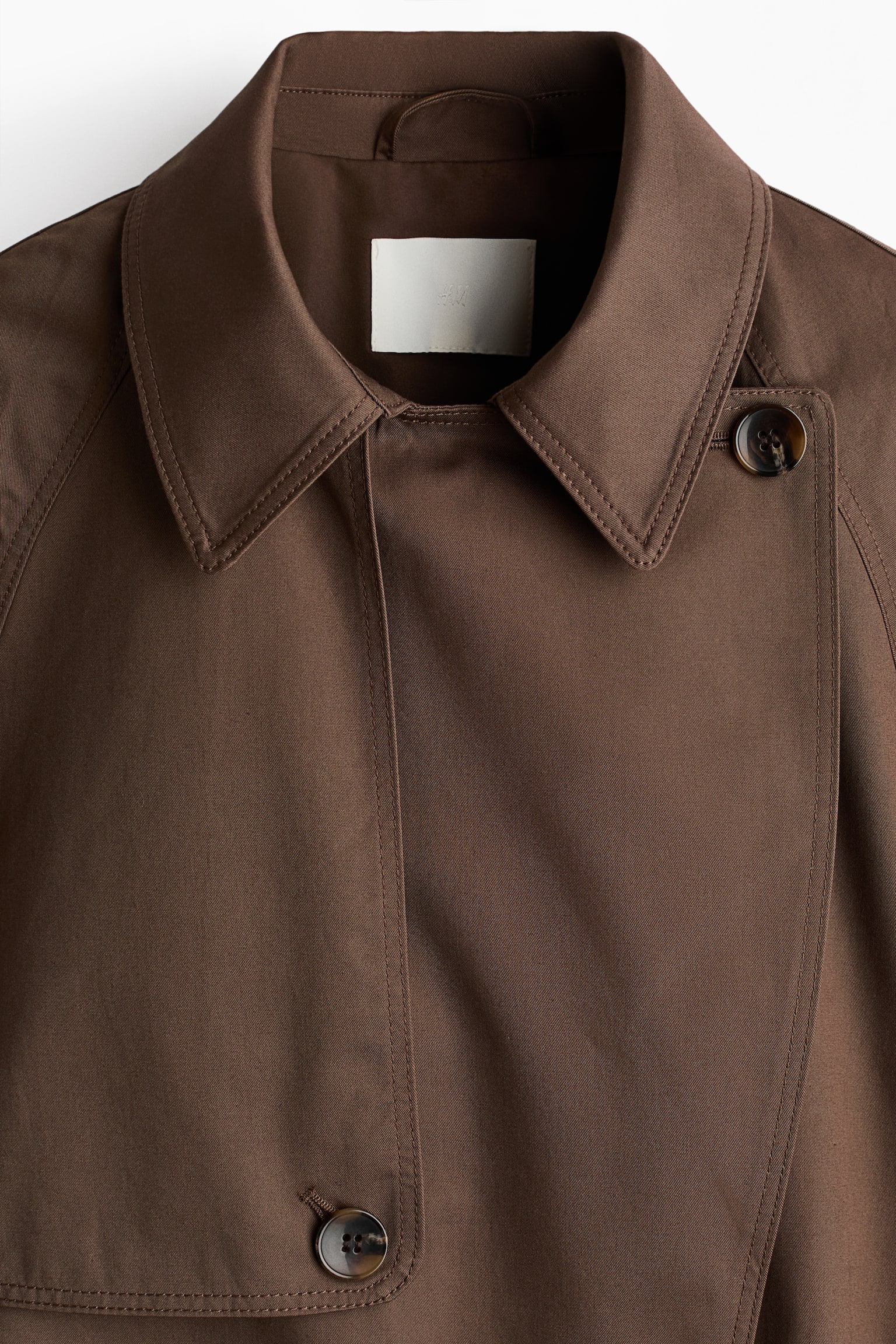 Short trench coat - Dark brown - 2
