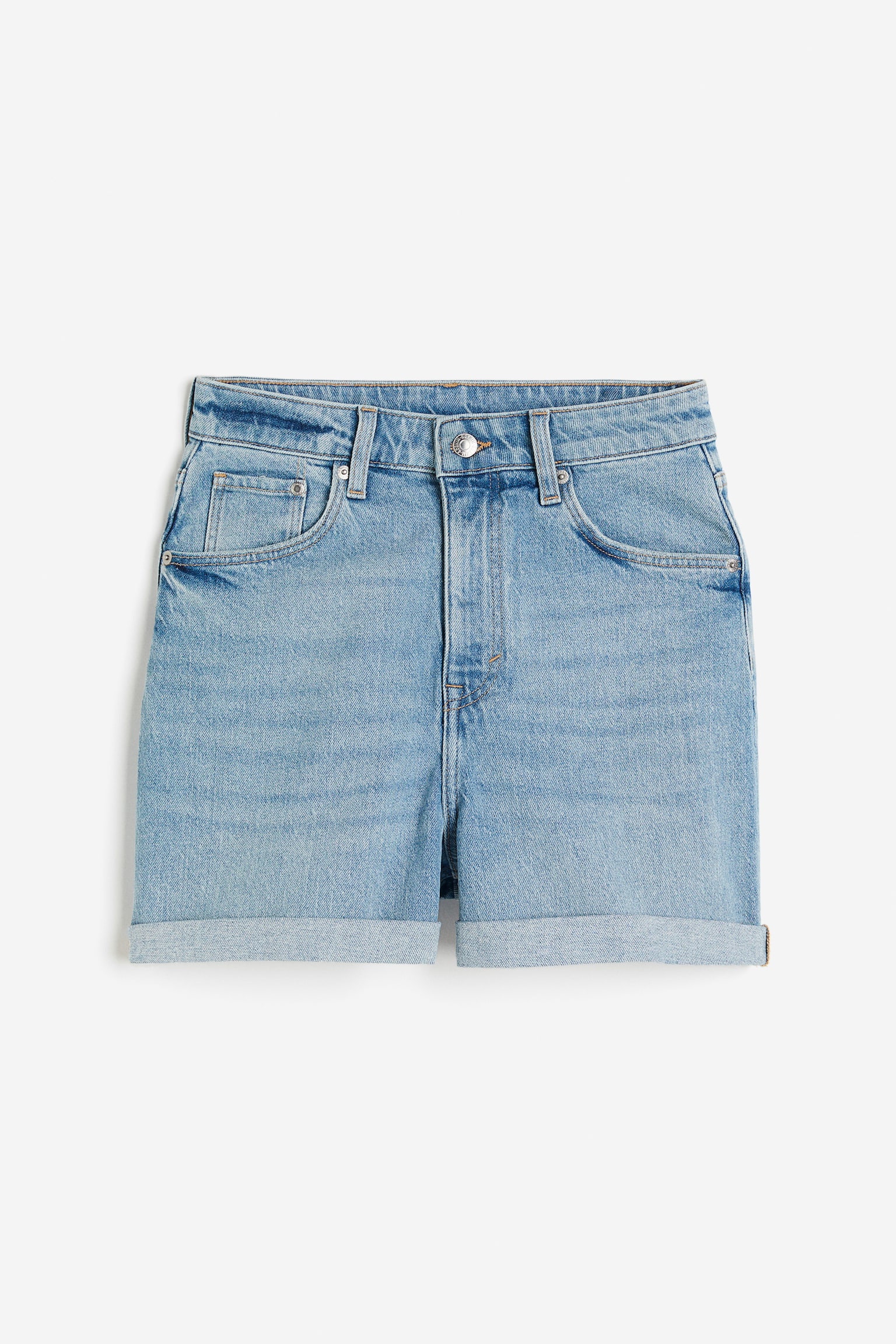 Mom Ultra High Denim shorts - Light denim blue/Light denim blue/Black/White/Light denim blue/Black/Beige - 2