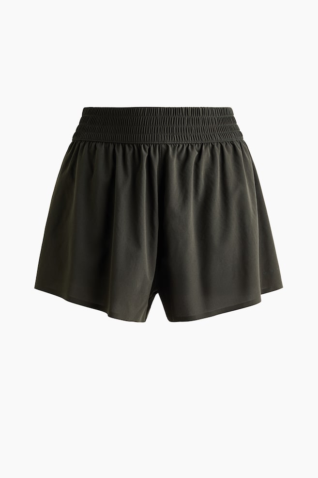 Short de sport superposé avec poche - Vert montagne/Noir/Mûre de Boysen/Blanc/Gris argile foncé/Mauve ancien/Prune chocolat/Jaune beurre - 1