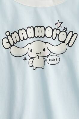 Printmotif cotton top Light blue/Cinnamoroll Kids H&M MY
