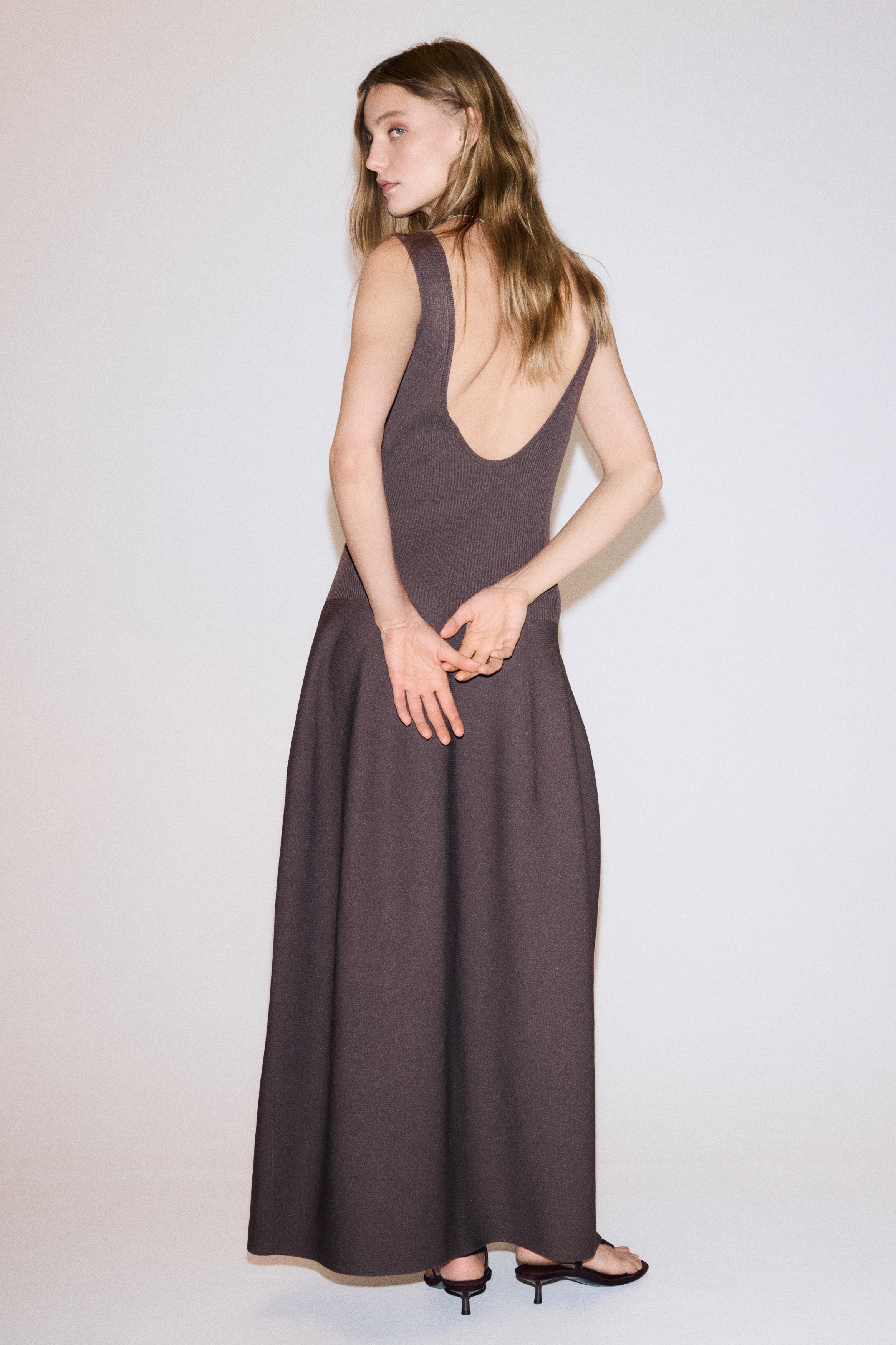 h&m knit long dress Knitted Maxi | Long, Rib-Knit, Black & Crochet size_8/10/M