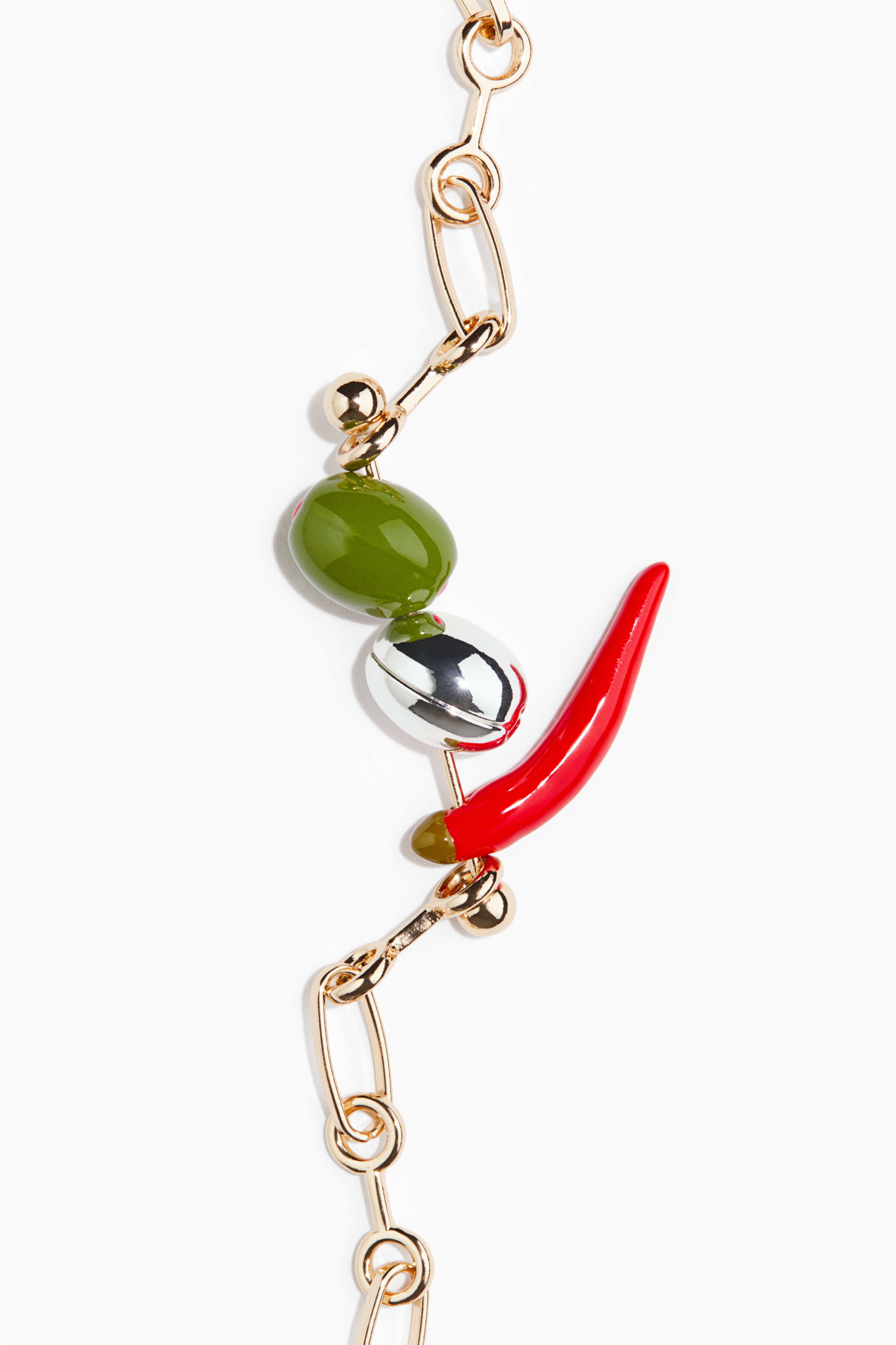 Collier avec pendentif barre à disques