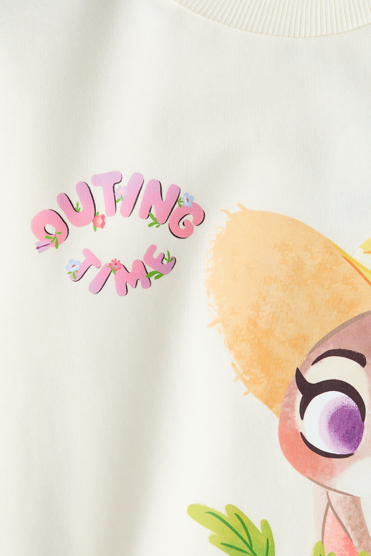 プリントデザインスウェットシャツ - ホワイト／ズートピア/ライトグレー／ズートピア/ライトブルー／ズートピア - 3