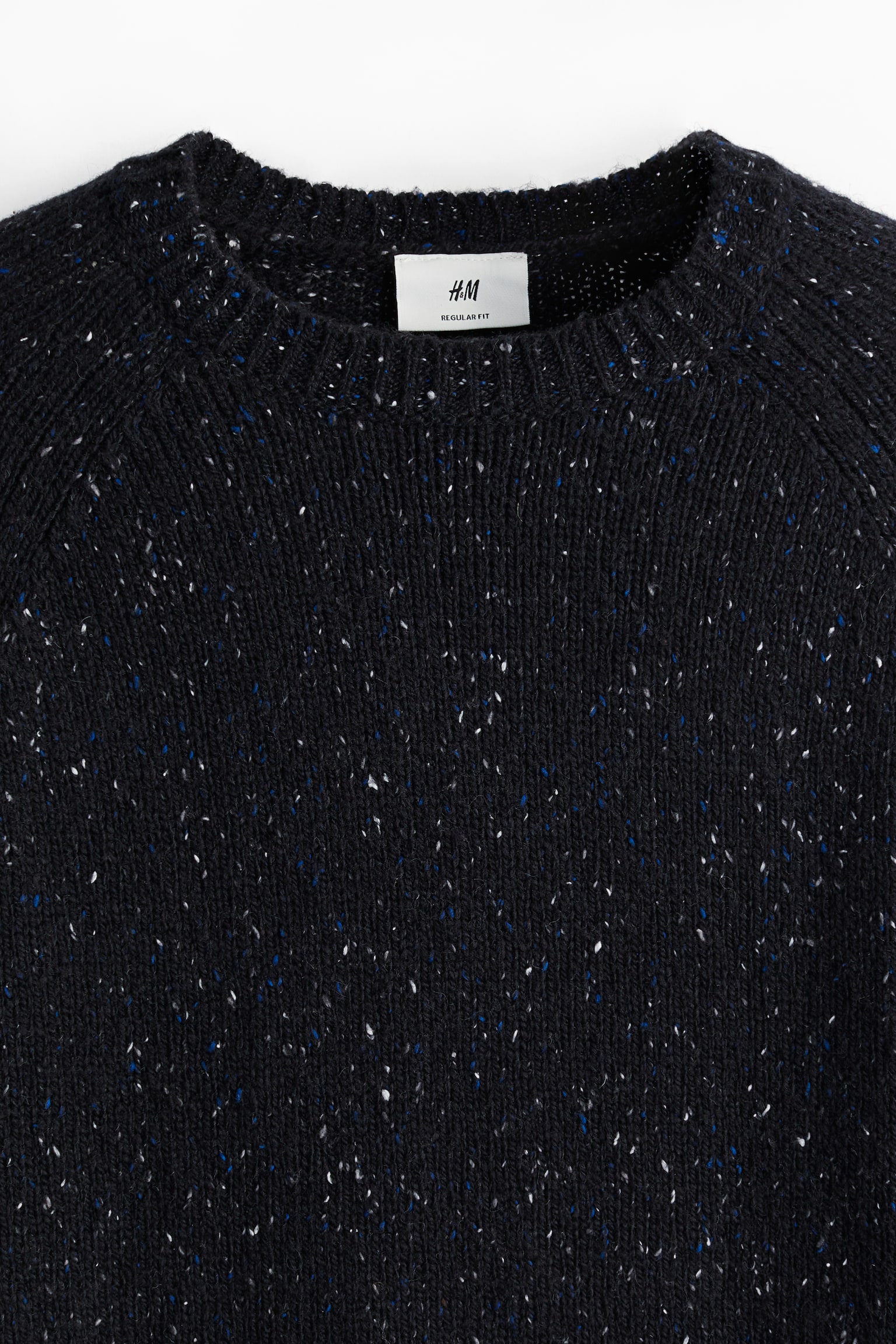 Regular Fit Wool-blend jumper - Navy blue/Dark grey marl/Light brown marl - 3